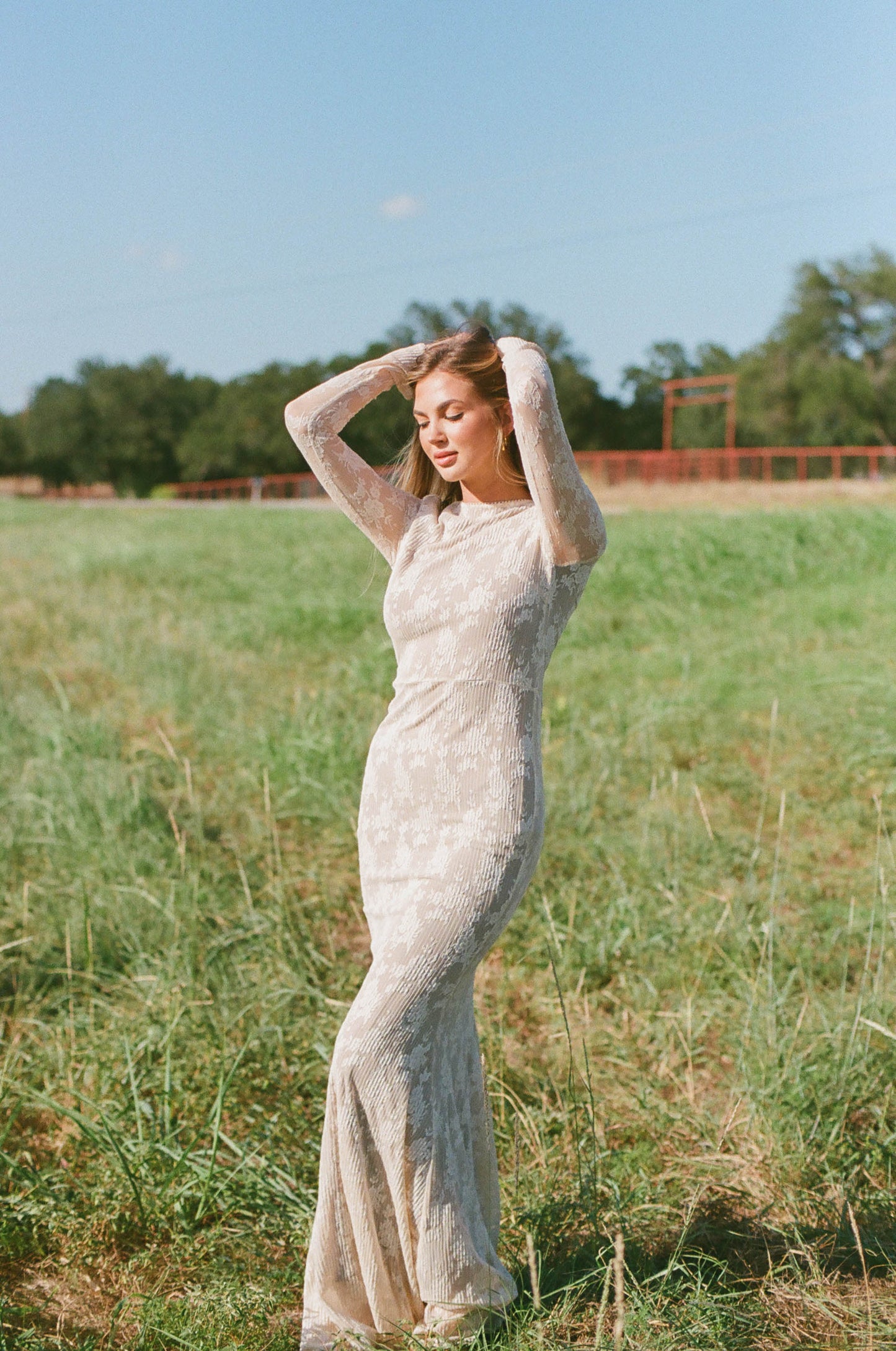 Seraphine Lace Maxi Dress in Cream - Inclusive Sizing & Bump Friendly (Size Up for Bump)