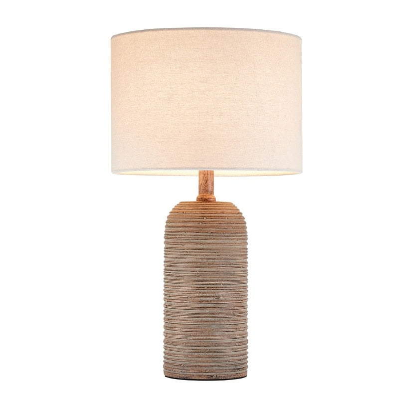 KAWOTI Farmhouse Table Lamp Set with LED Bulbs (Set of 2) - W10.5 x H18.5 inch