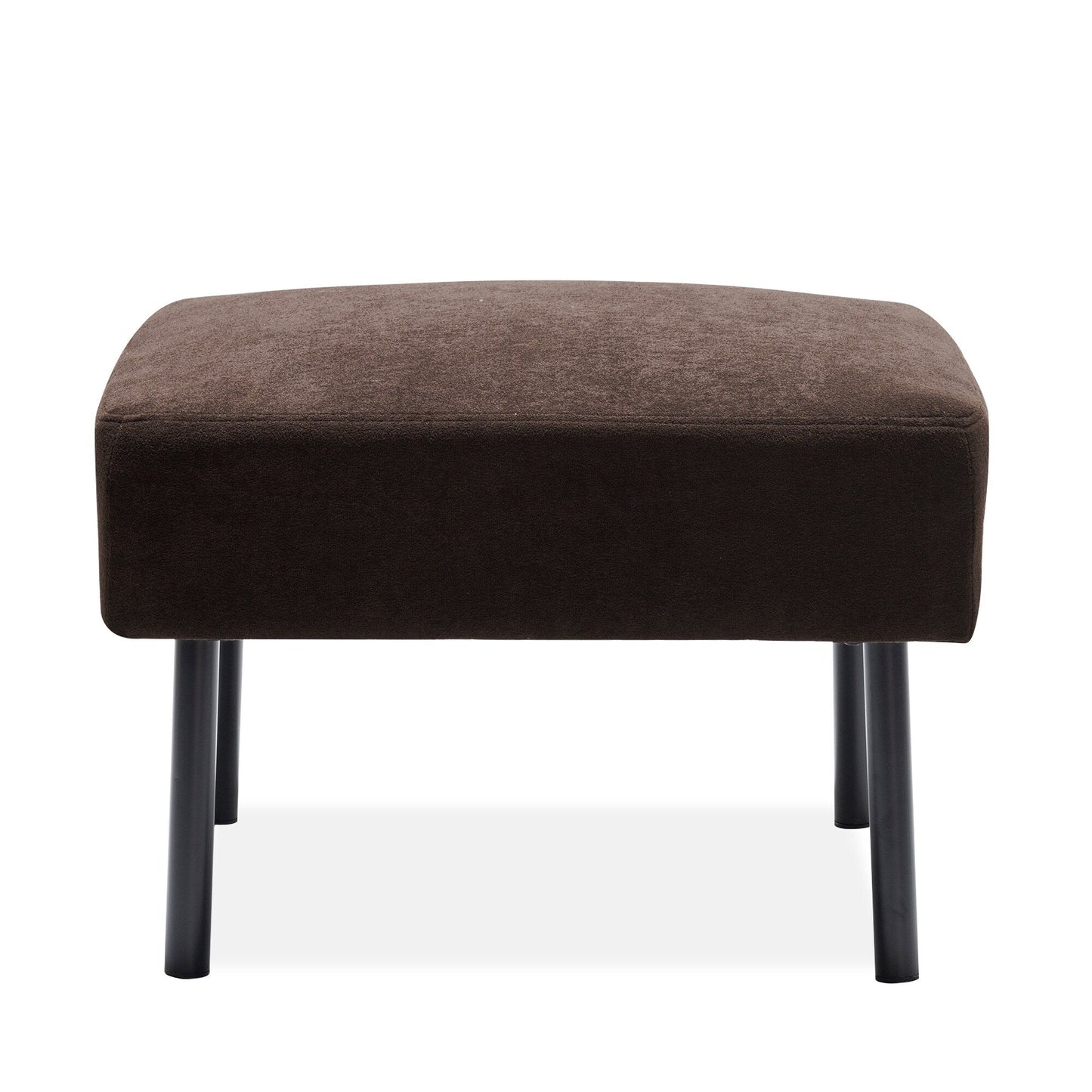 3 Seater L-Shaped Polyester Fabric Sofa with Ottoman, Modern Upholstered Sofa, Comfy Small Couches for Small Space