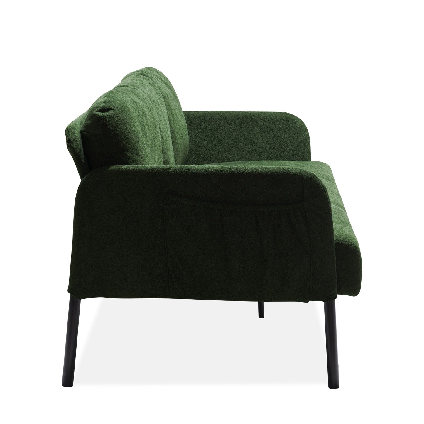 3 Seater Polyester Fabric Sofa, Modern Upholstered Sofa, Comfy Small Couches for Small Space Living Room, Bedroom, Office