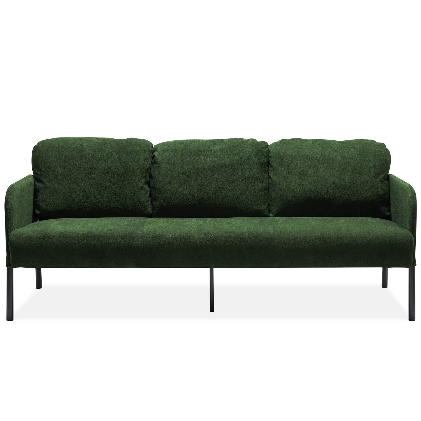 3 Seater Polyester Fabric Sofa, Modern Upholstered Sofa, Comfy Small Couches for Small Space Living Room, Bedroom, Office