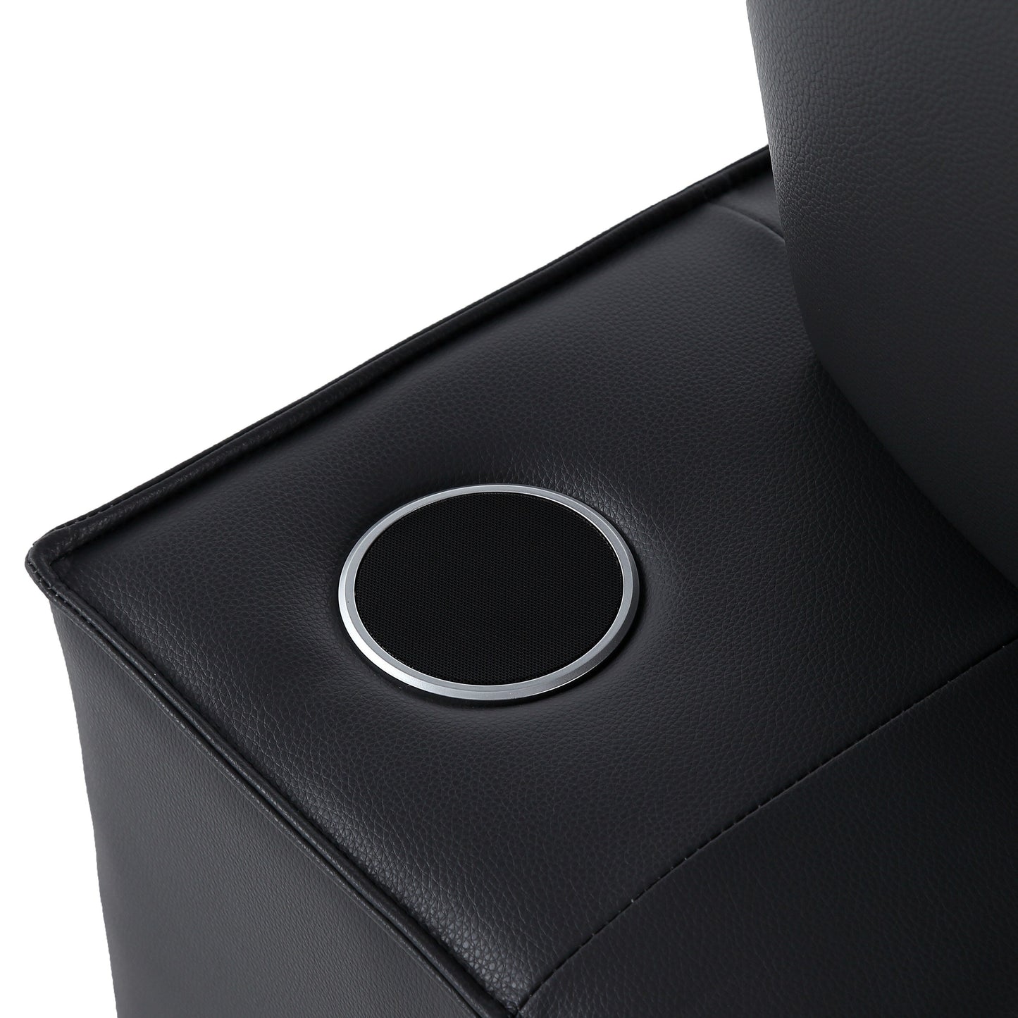 3-in-1 Convertible Chair Bed Adjustable Sofa Reclining Lounge with Bluetooth Speakers, USB Ports and Soft Pillow