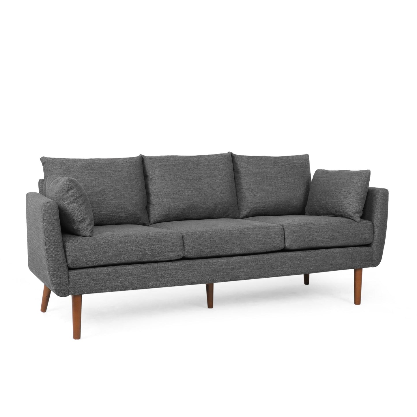 3-seater Sofa with Birchwood Legs and Pillows