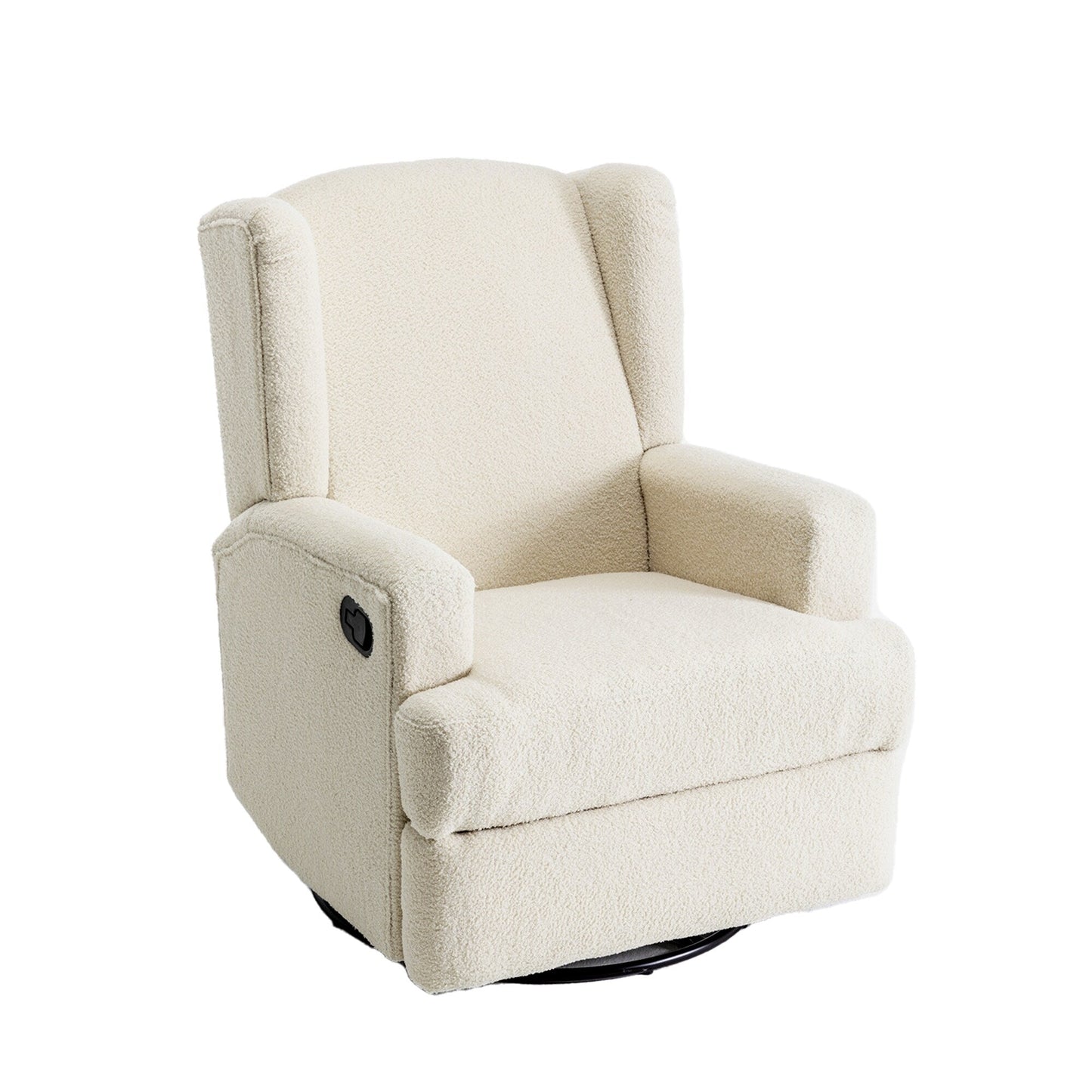 31'' W Wingback Manual Glider Swivel Rocker Recliner Nursery Chair