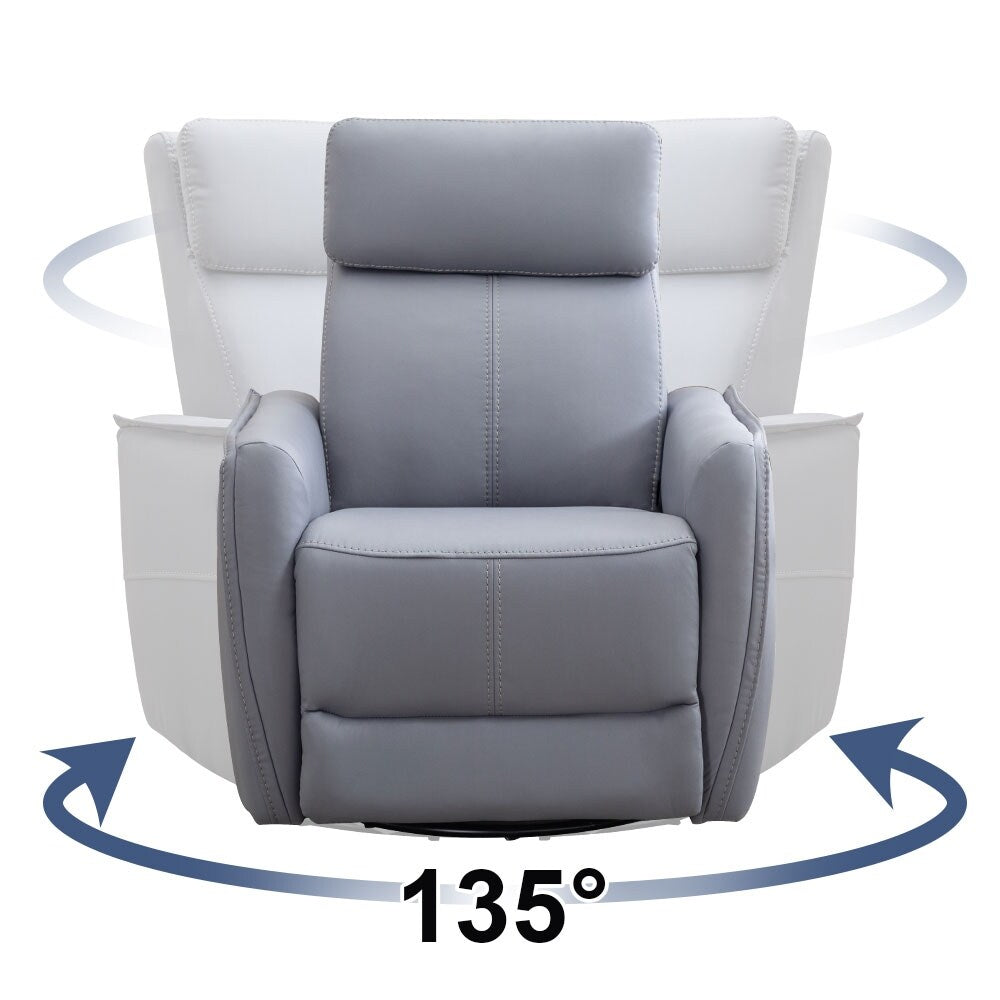 32.3'' Wide Power Swivel Rocker Recliner Chairwith USB Ports