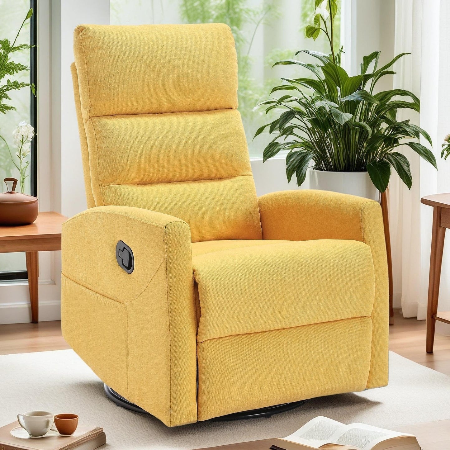 360° Swivel Rocker Manual Recliner Chair for Living Room