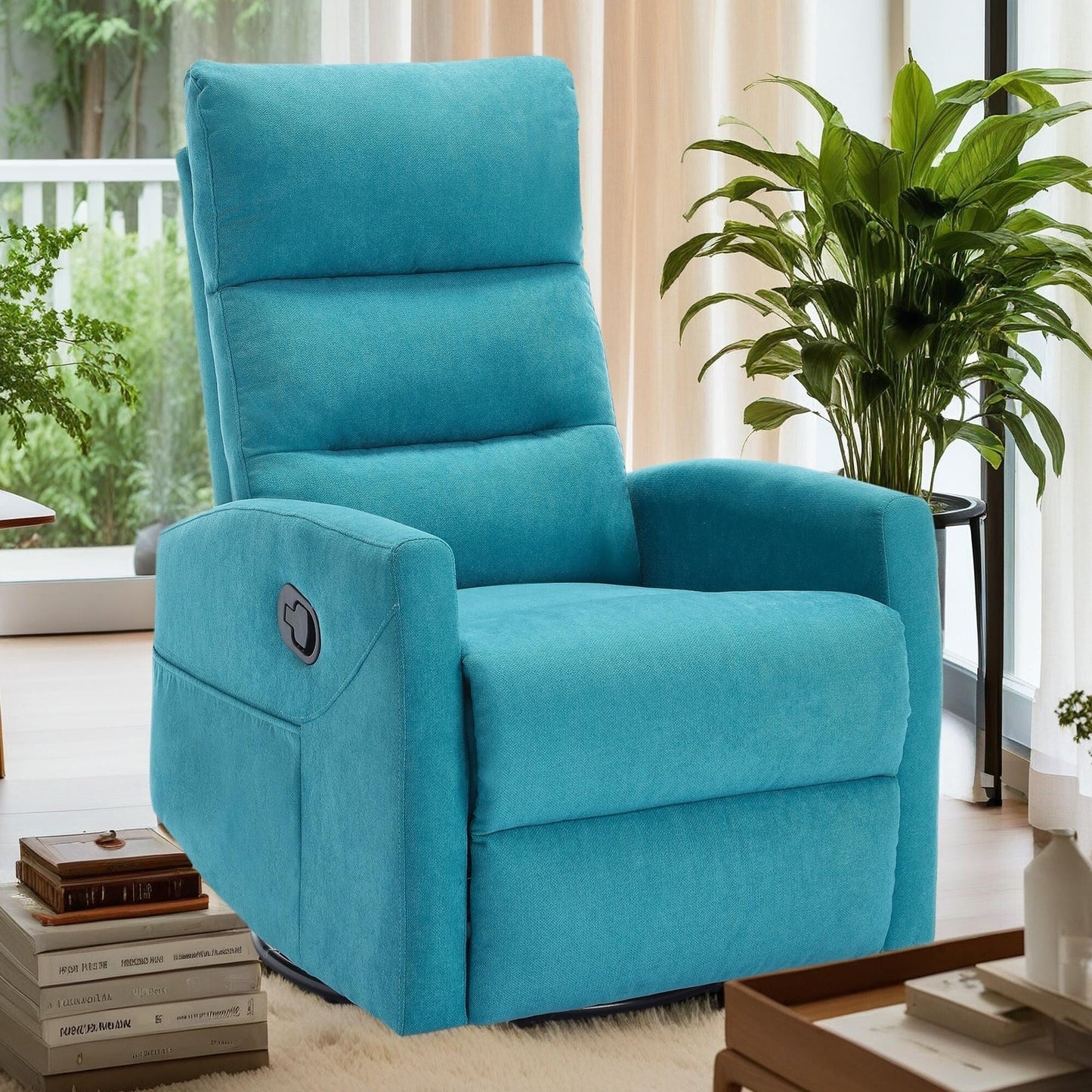 360° Swivel Rocker Manual Recliner Chair for Living Room