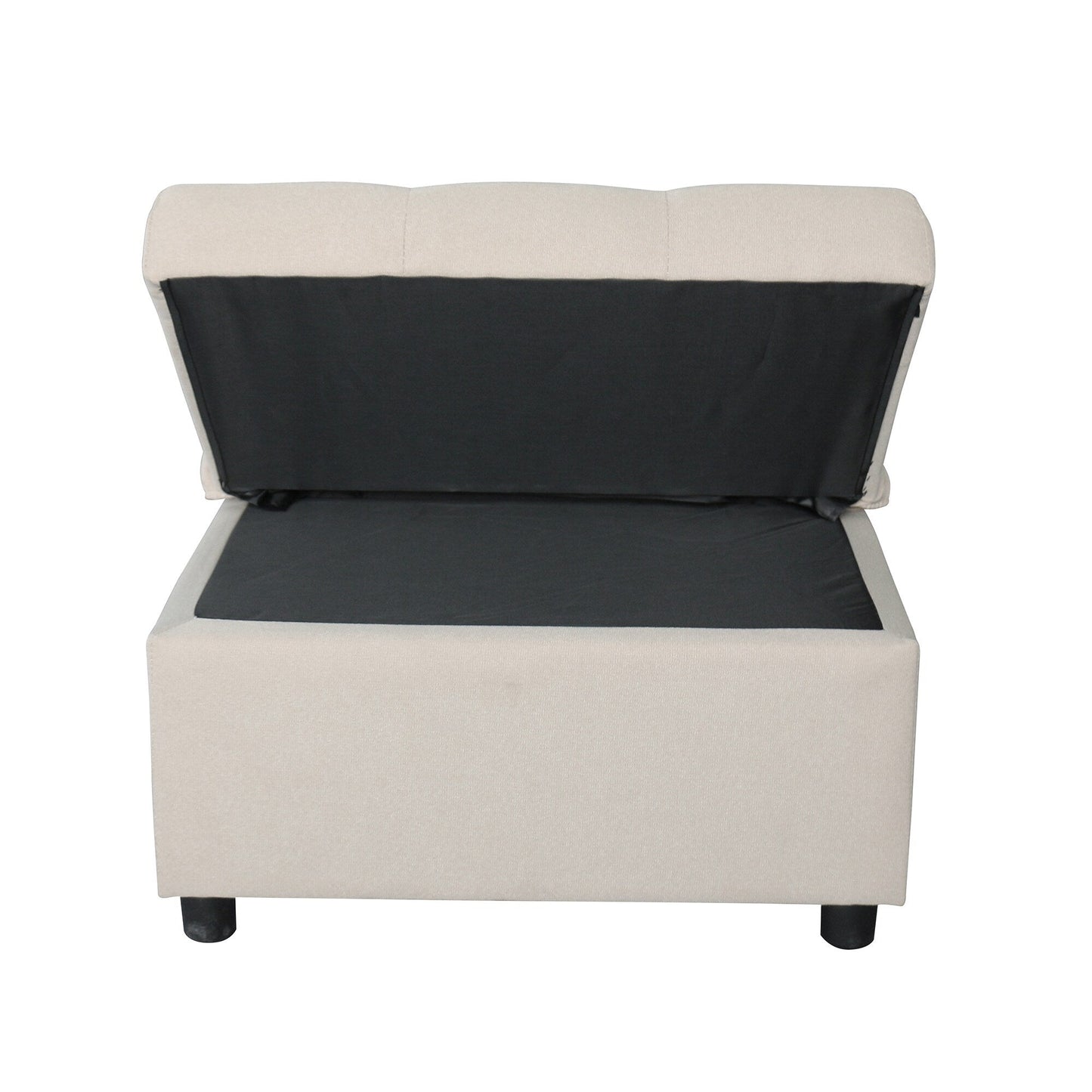 39.8 Single Folding Ottoman Sofa Bed with Adjustable Back and Pillows for Living Room