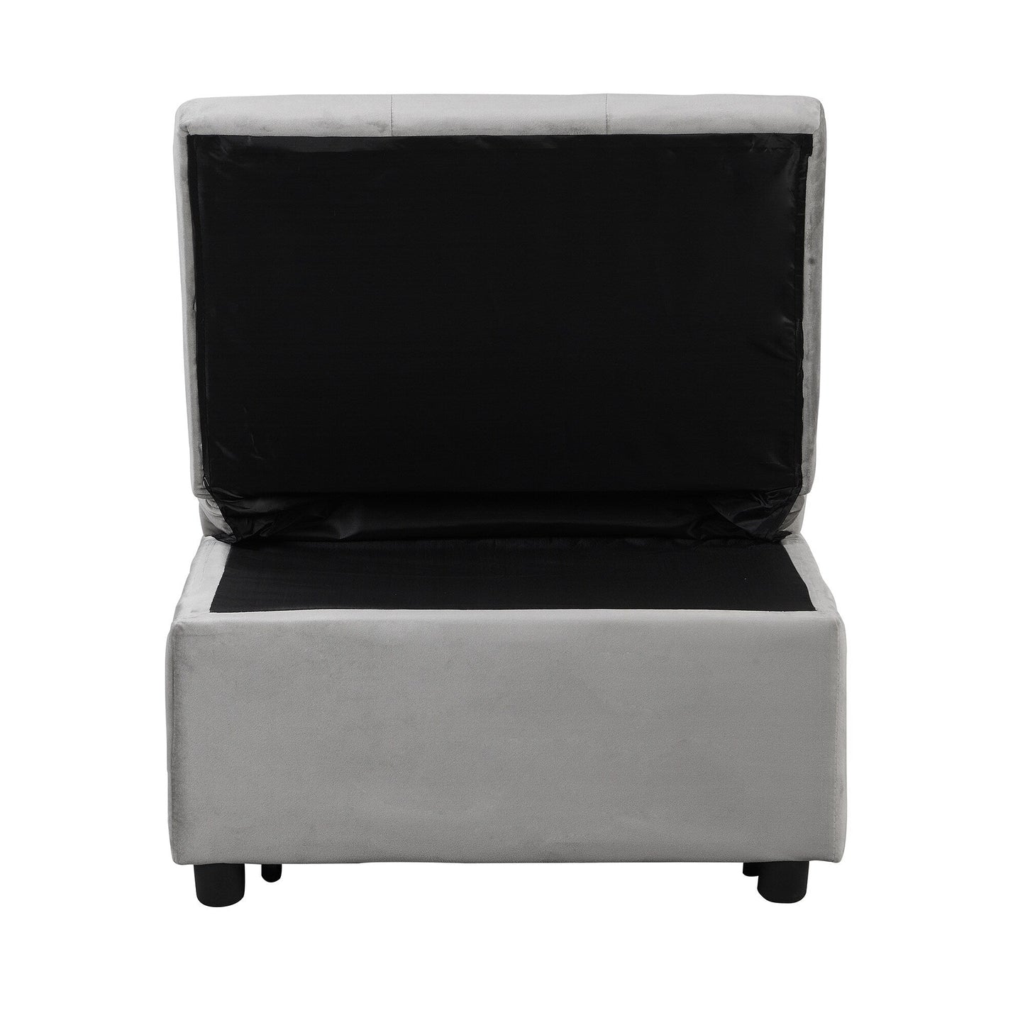 39.8 Single Folding Ottoman Sofa Bed with Adjustable Back and Pillows for Living Room