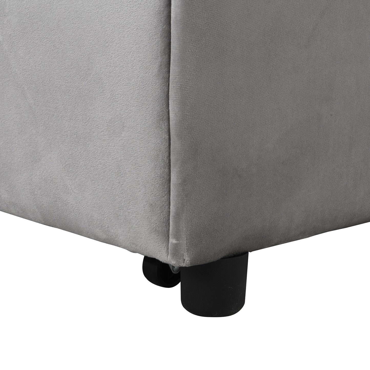 39.8 Single Folding Ottoman Sofa Bed with Adjustable Back and Pillows for Living Room