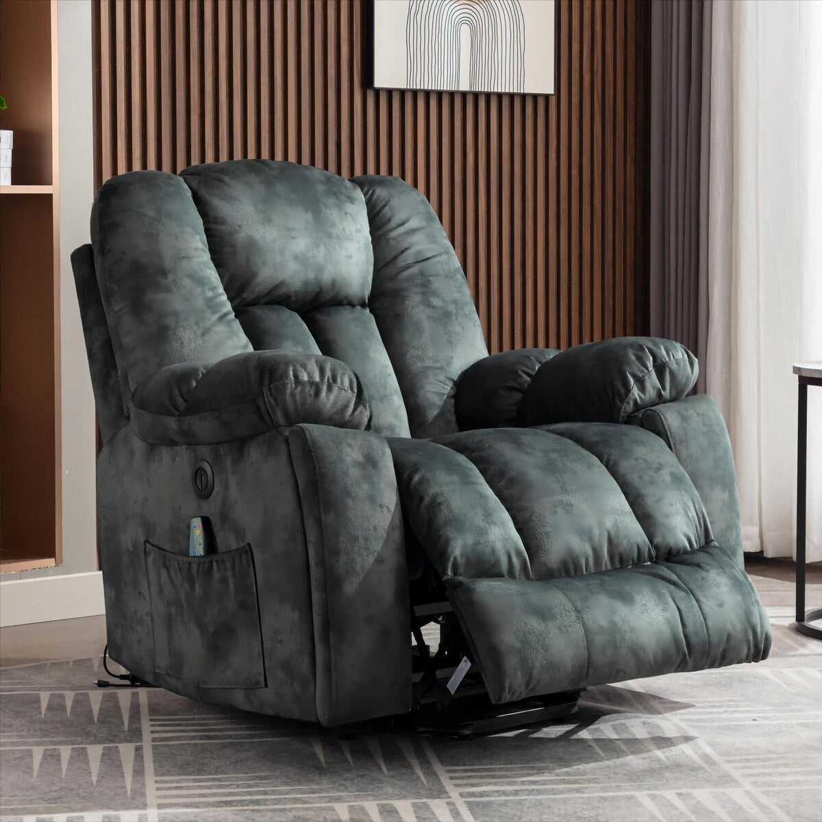 40.6 W Oversize Power Lift Recliner Chair With Massage Heating