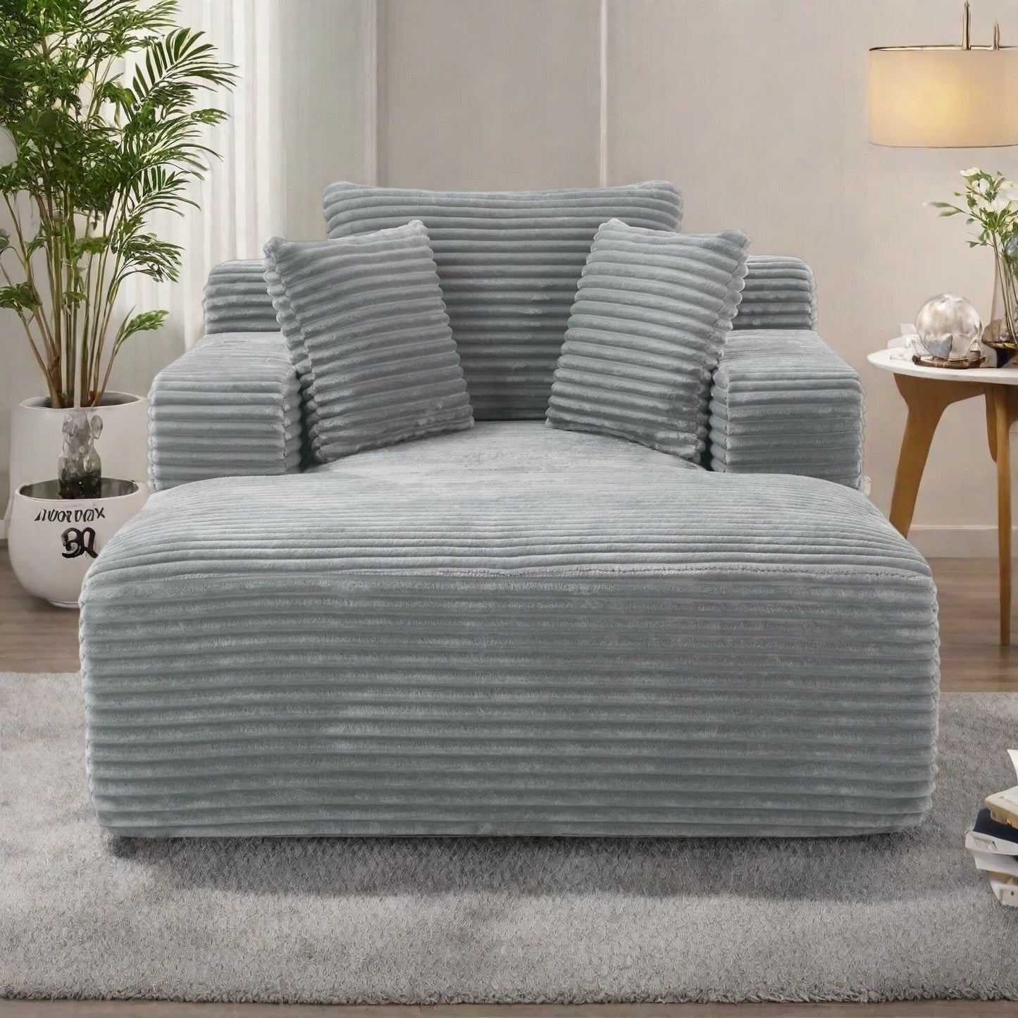 48.82-Seater Sleeper Sofa with Removable Pillows for Living Room and Bedroom