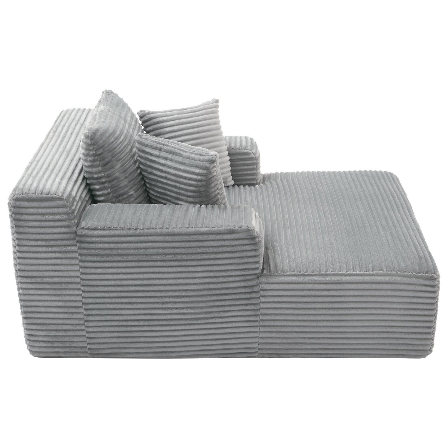 48.82-Seater Sleeper Sofa with Removable Pillows for Living Room and Bedroom