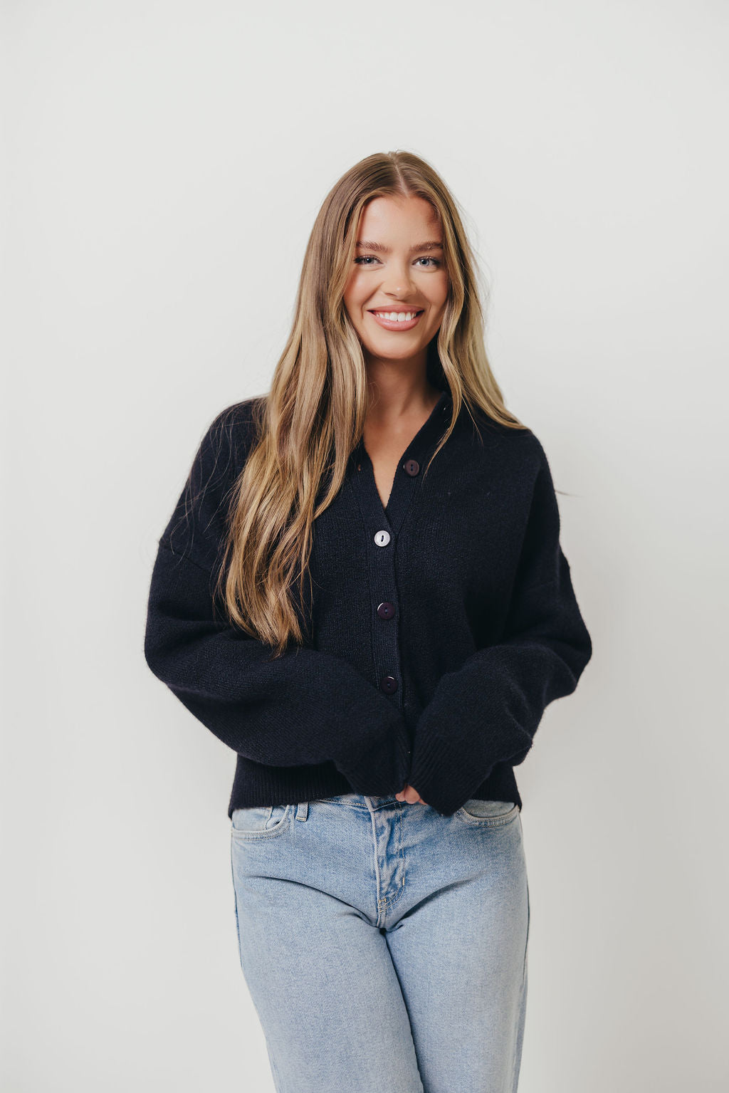 Alyssa Cardigan in Navy