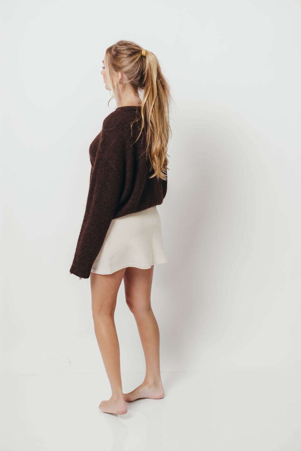 Lucas Cardigan Top in Dark Chocolate