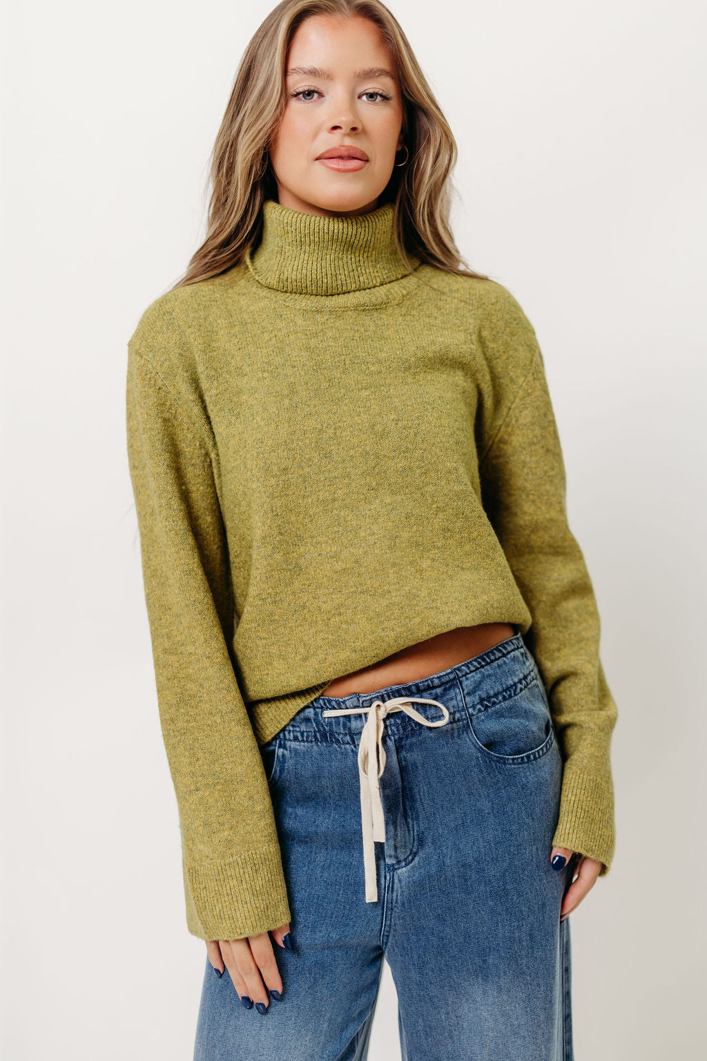 Mildred Turtleneck Sweater in Citron
