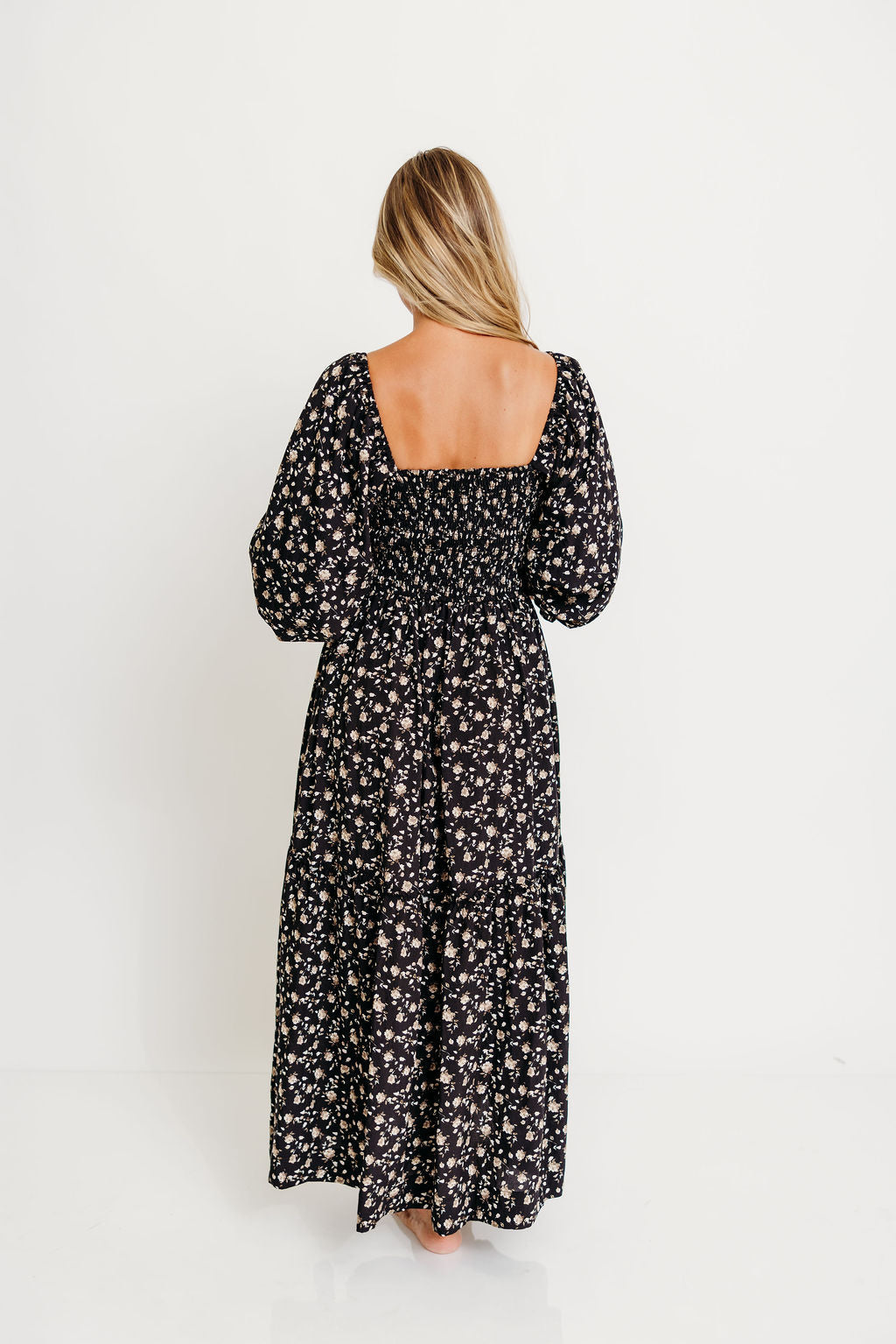 Felicia Midi Dress in Black