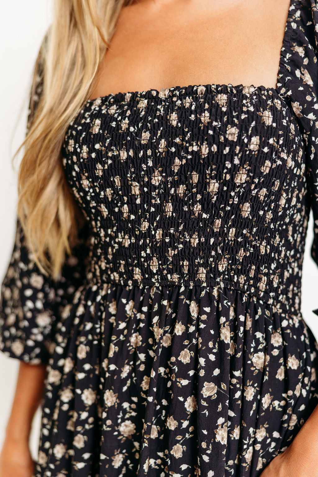 Felicia Midi Dress in Black