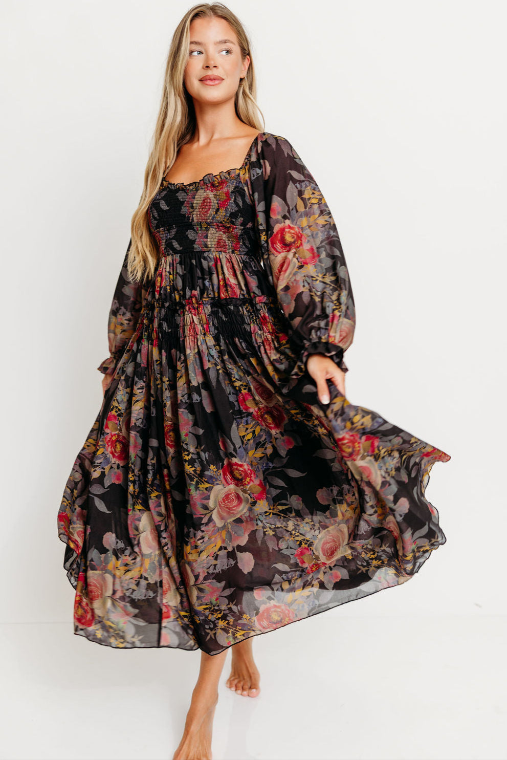 Analise Blaine Maxi Dress in Black