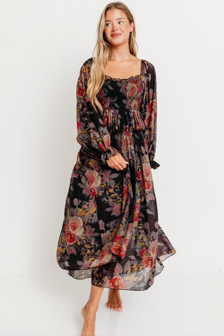 Analise Blaine Maxi Dress in Black