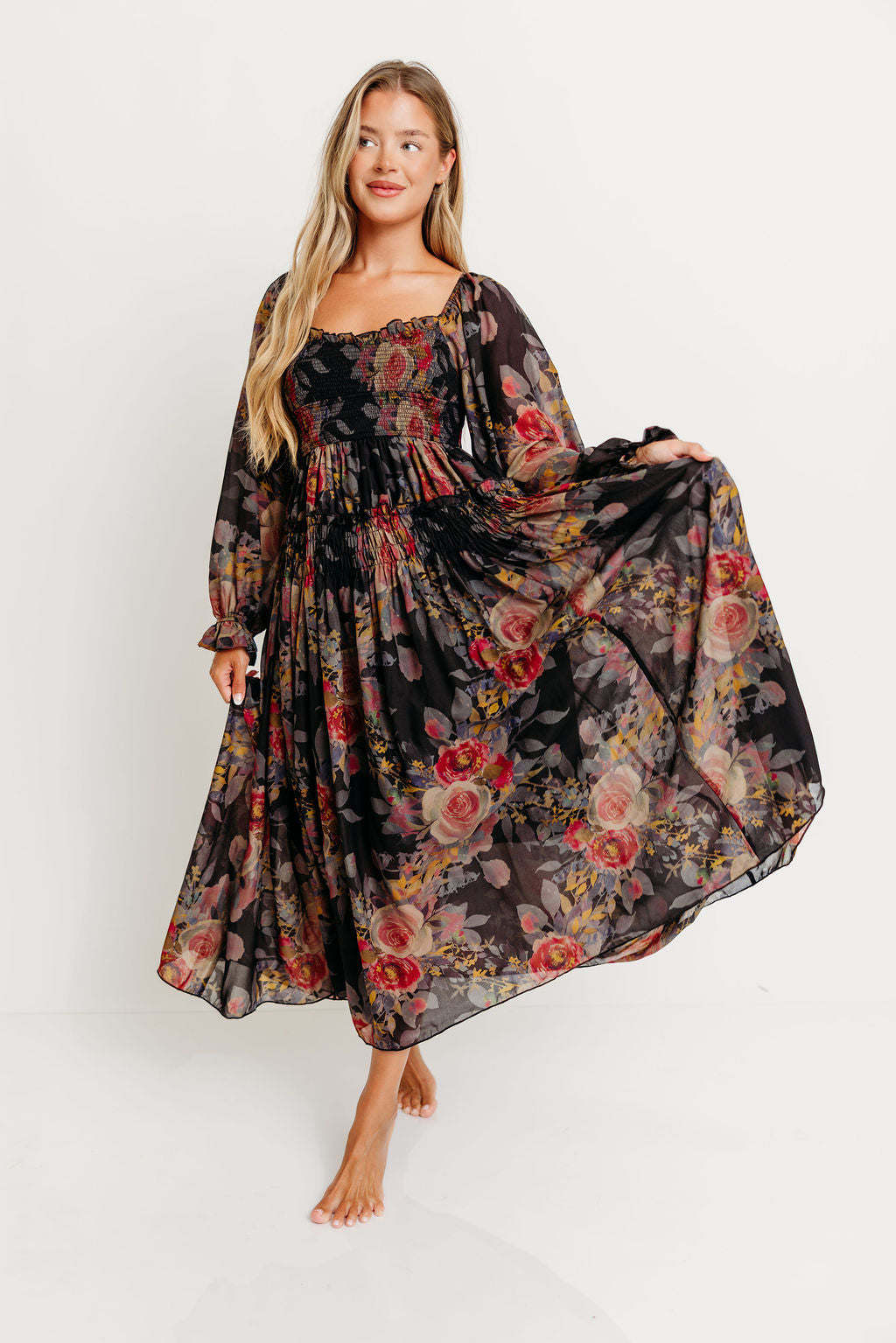 Analise Blaine Maxi Dress in Black
