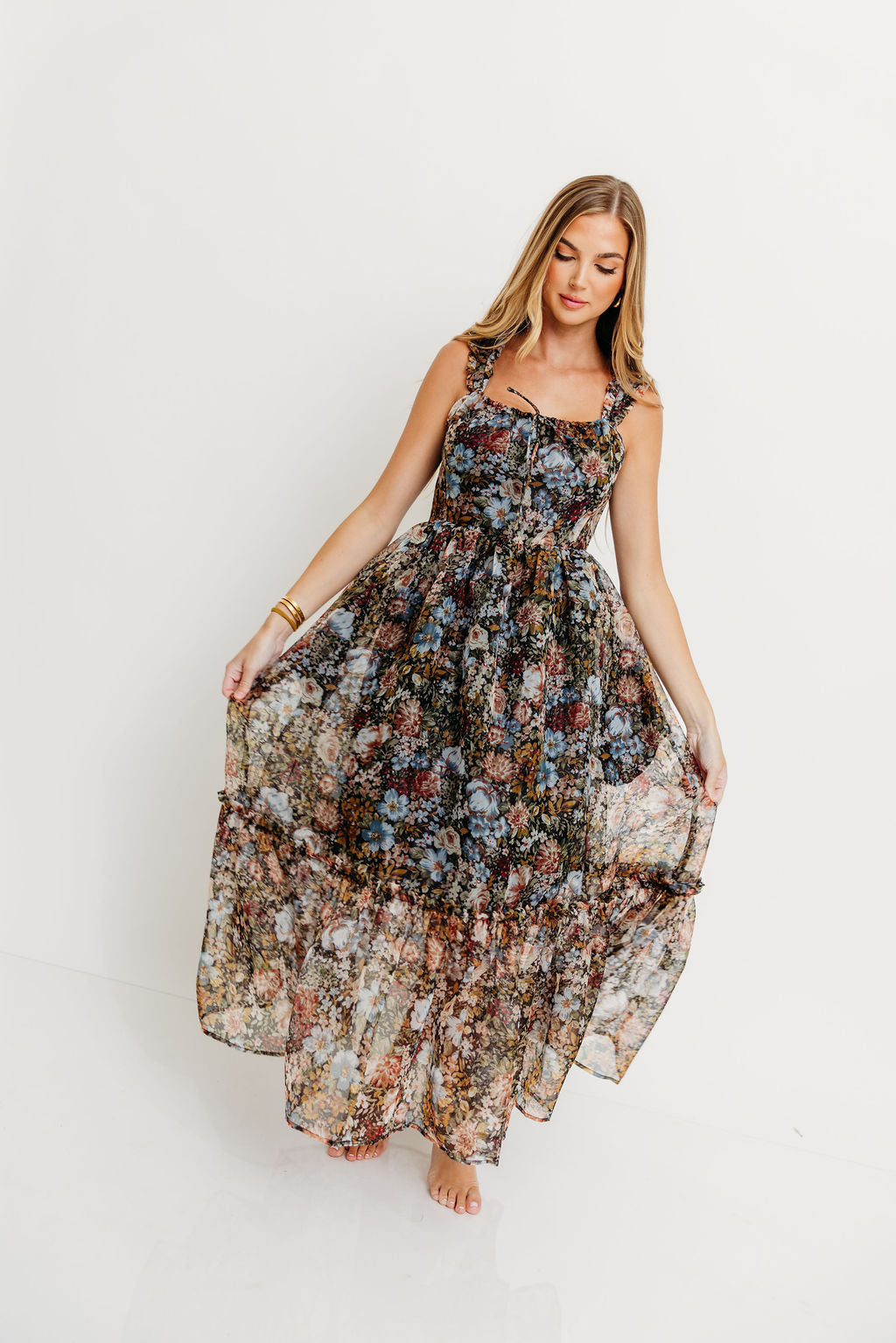 Jiana Maxi Dress in Black