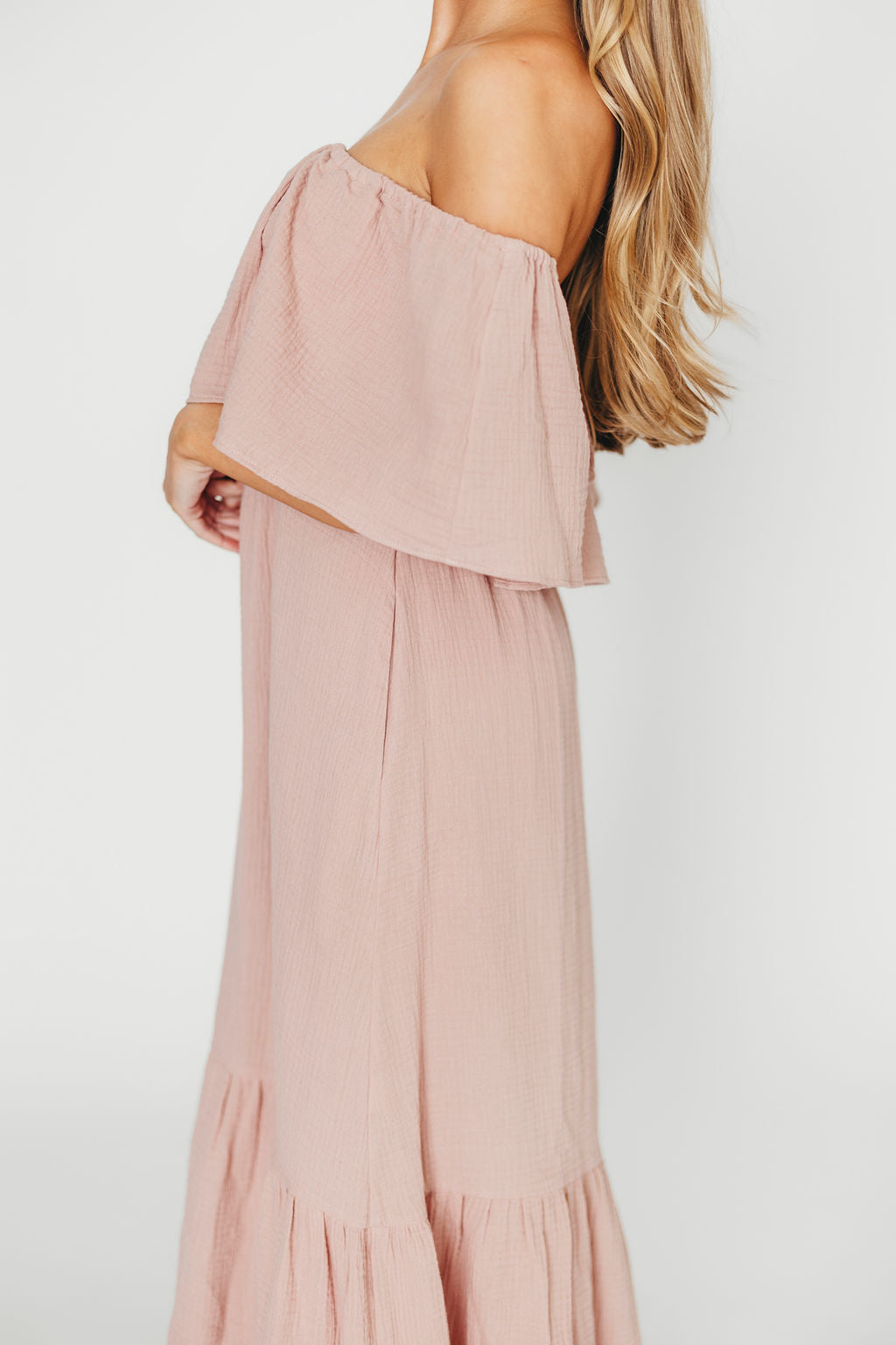 Josie 100% Cotton Maxi Dress in Rose - Bump & Nursing Friendly