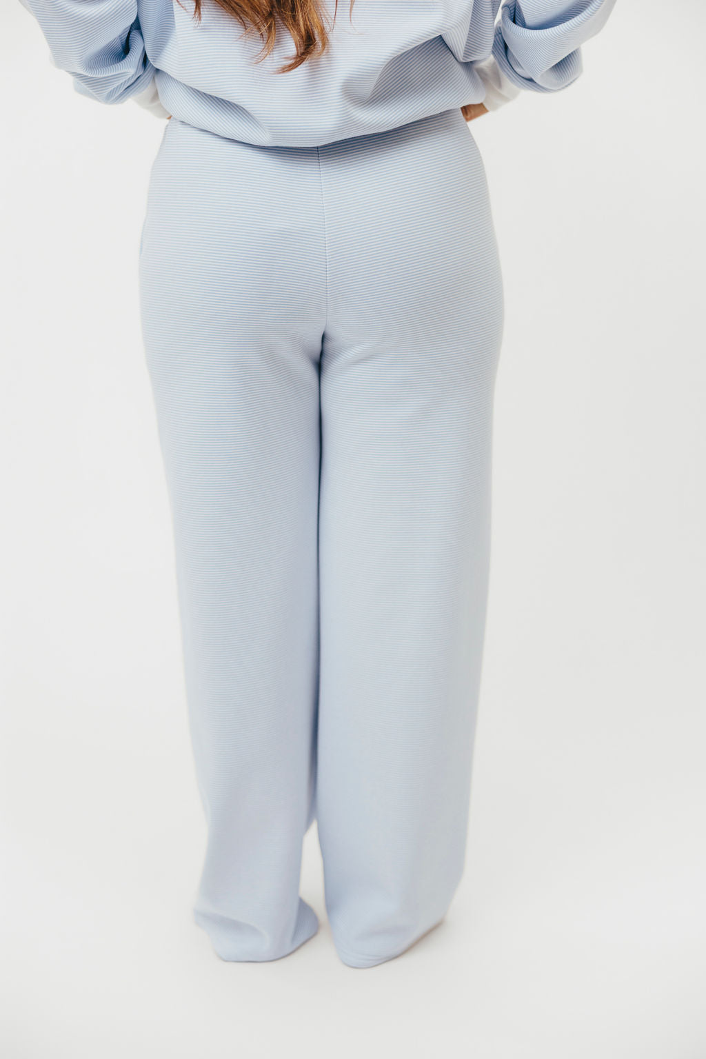 Nixon Mini Striped Sweatpants in Blue and White
