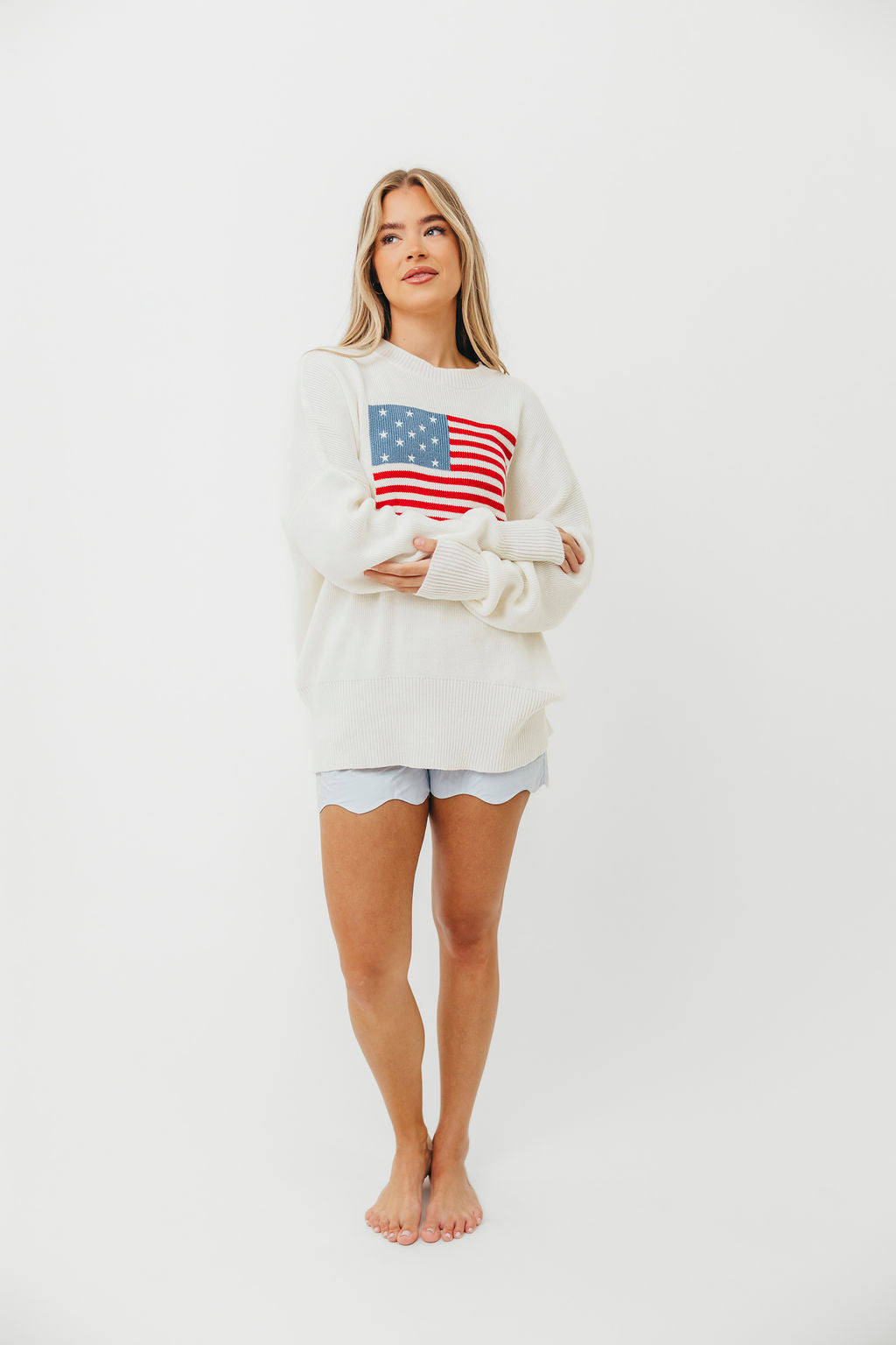 American Honey Sweater in White