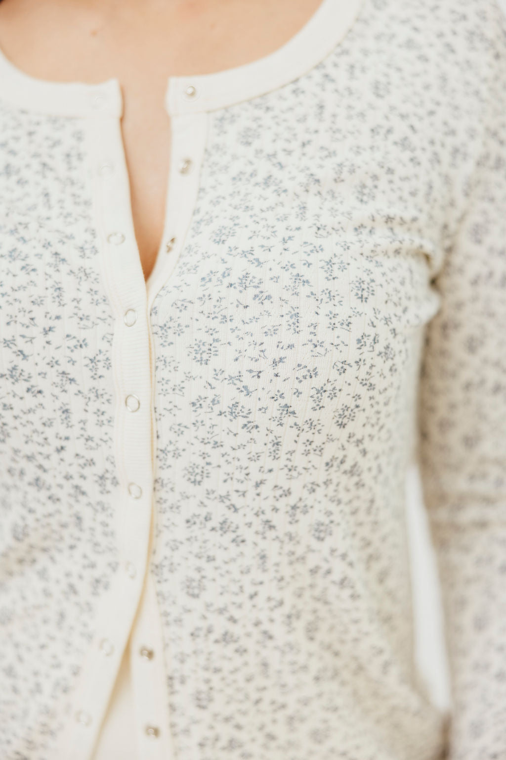 Rori Maternity Pajama Set in Ivory - Bump Friendly