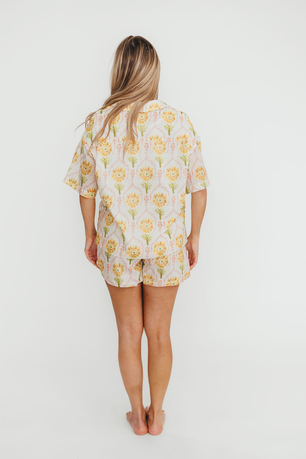 Catarina 100% Cotton Shirt & Shorts Set in Floral