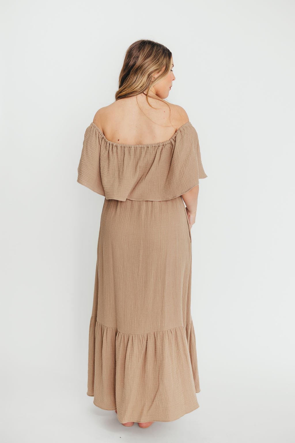 Josie 100% Cotton Maxi Dress in Dry Thyme - Bump & Nursing Friendly