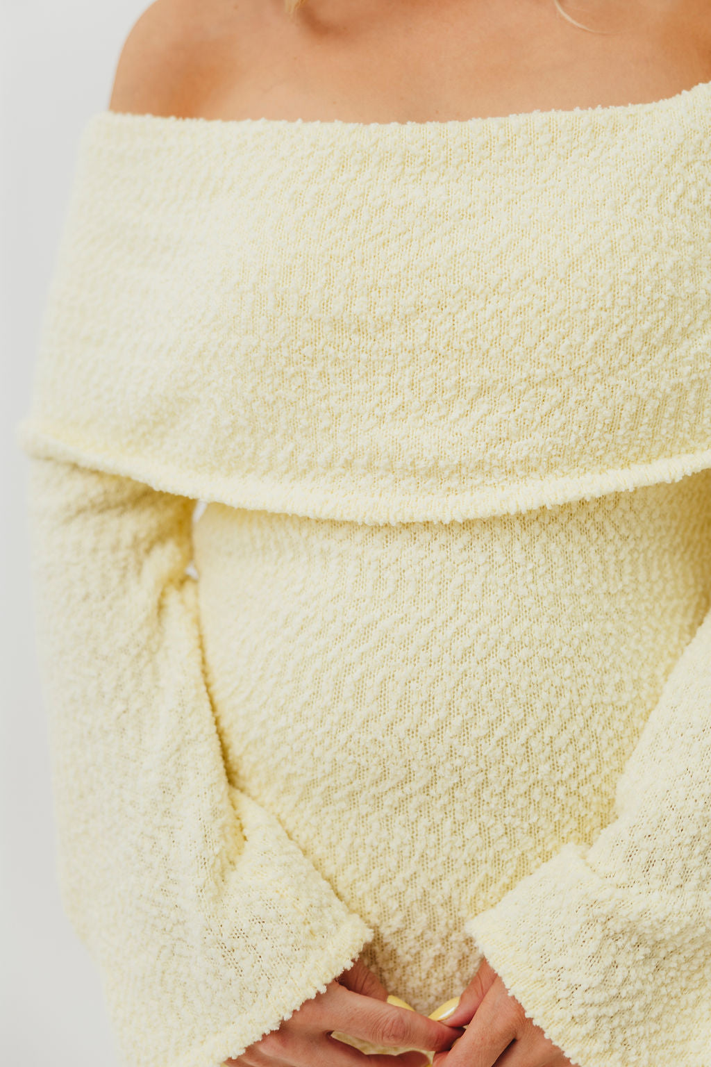 Nora Knit Maxi Dress in Butter Yellow- Bump Friendly
