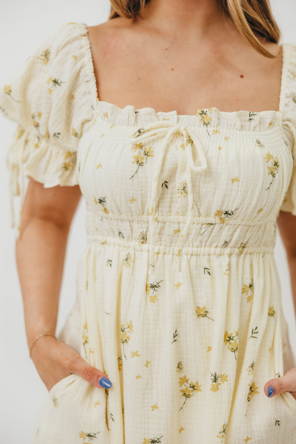 Savanna Steppe 100% Cotton Dress in Cream - Bump Friendly & Inclusive Sizing (S-3XL)