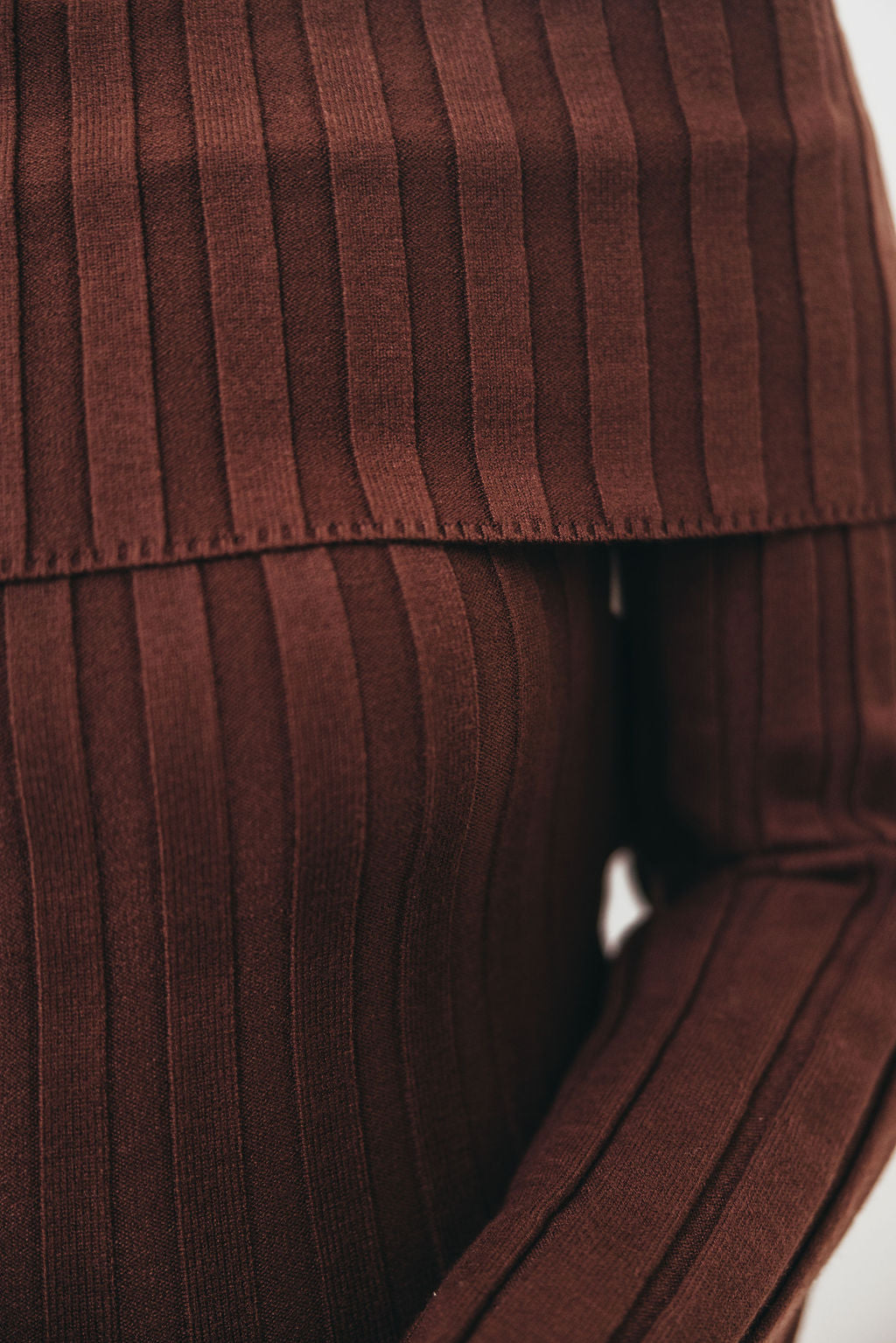 Evella Maxi Dress in Brown - Bump Friendly