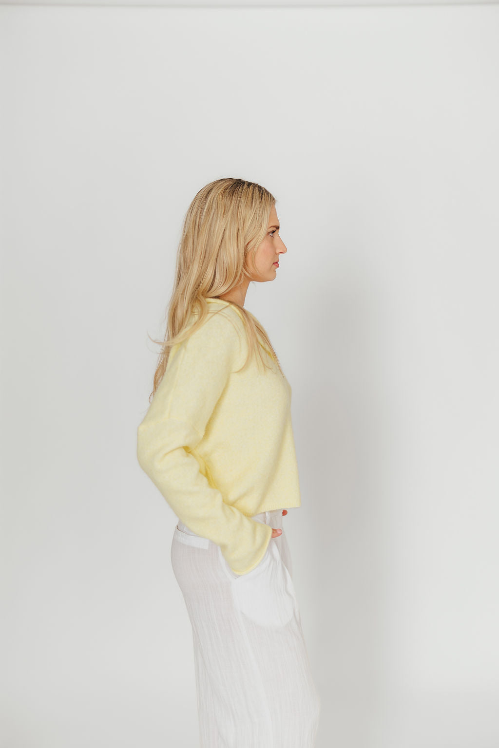 Piper Cardigan Top in Butter