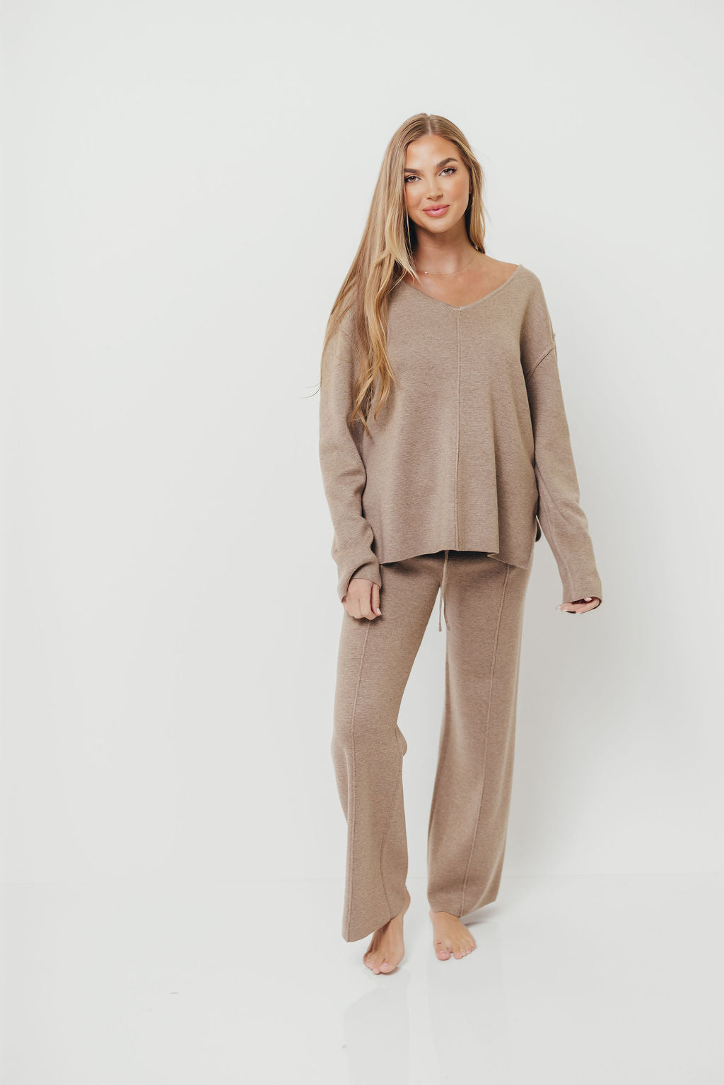 Grace Lounge Sweater in Taupe