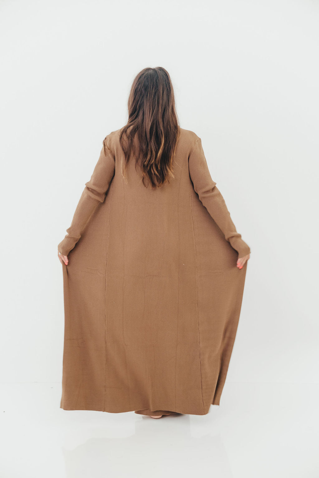 Lina Two Piece Dress Set in Taupe - Bump Friendly & Inclusive Sizing