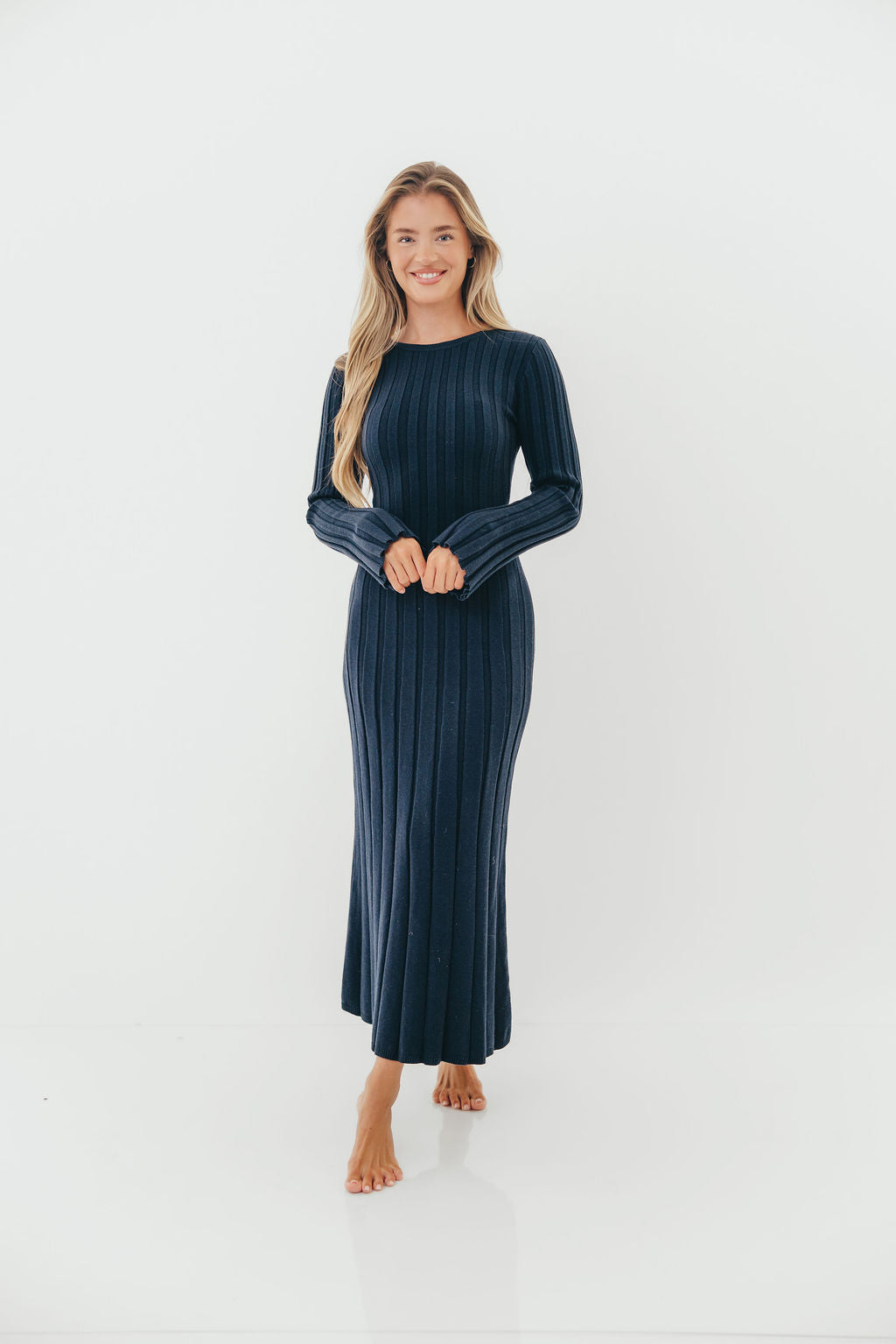 Colette Luxe Maxi Dress in Midnight Navy