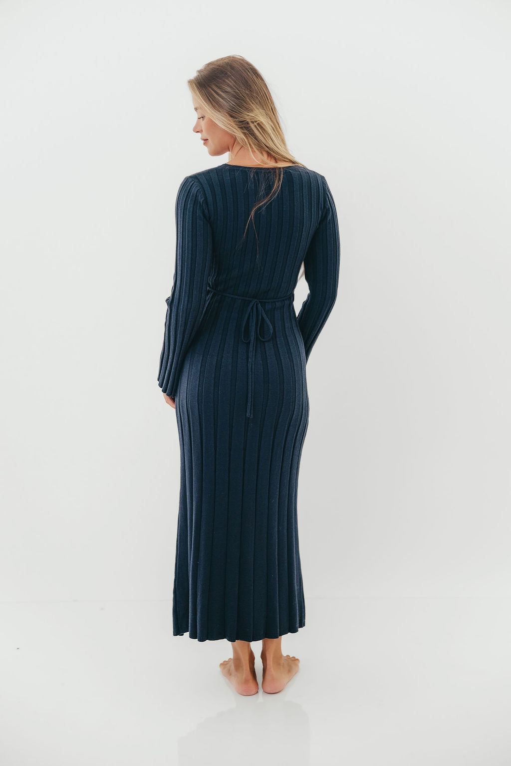 Colette Luxe Maxi Dress in Midnight Navy