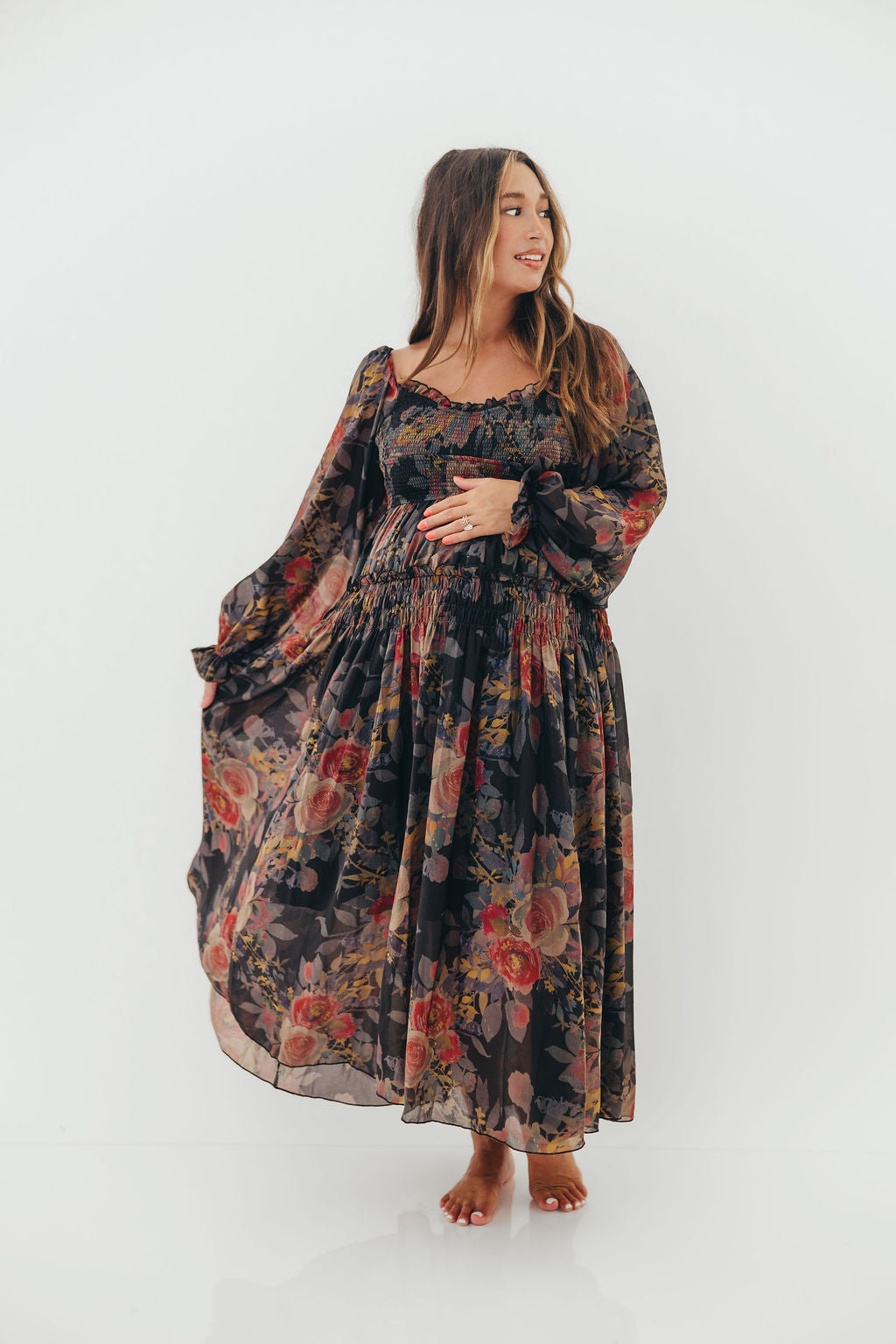 Analise Blaine Maxi Dress in Black