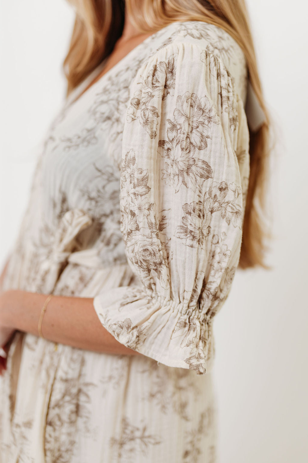 The Ari 100% Cotton Maxi Dress in Brown - Maternity and Nursing Friendly *9/26 PRE-ORDER*