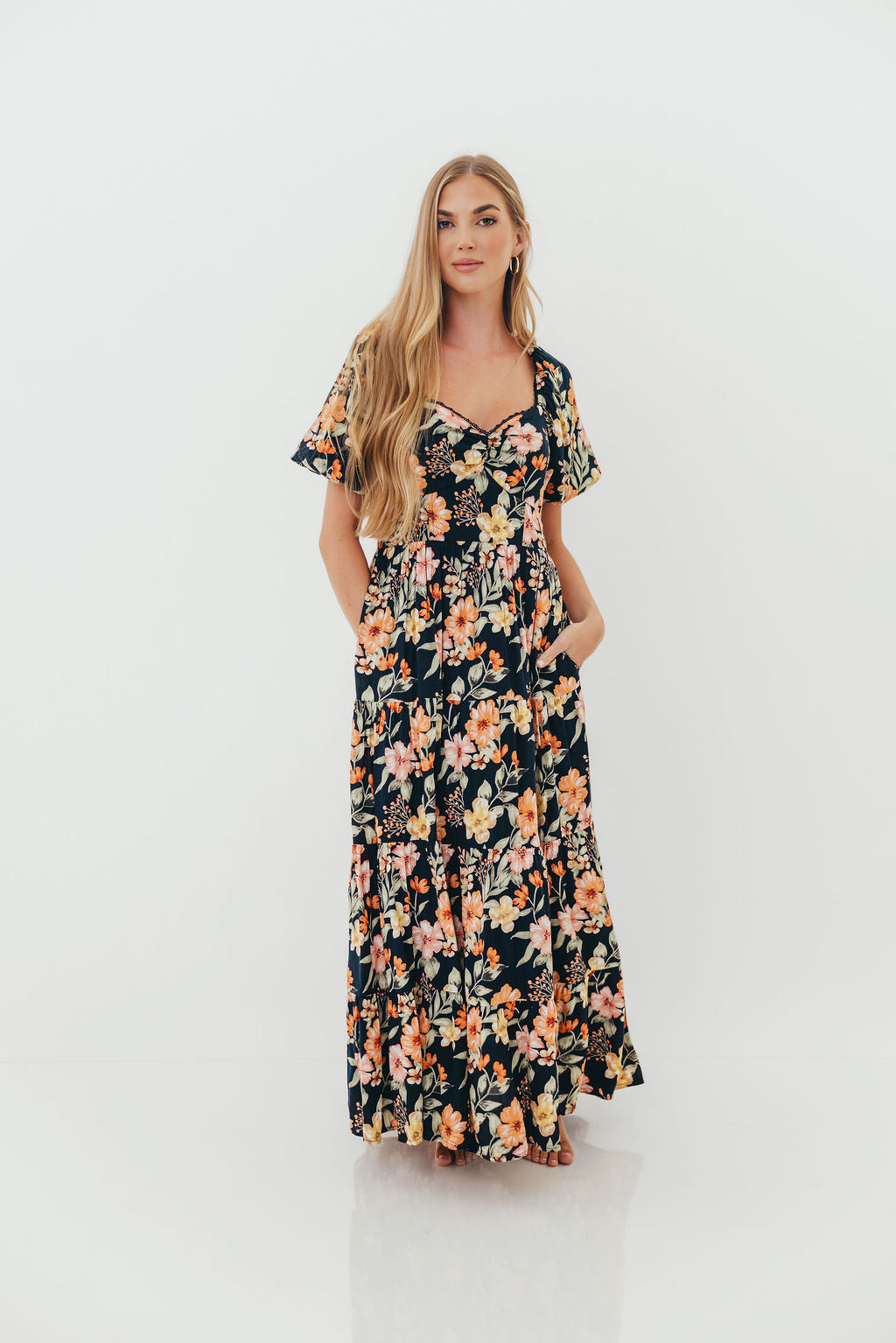 Francine Maxi Dress in Midnight Floral