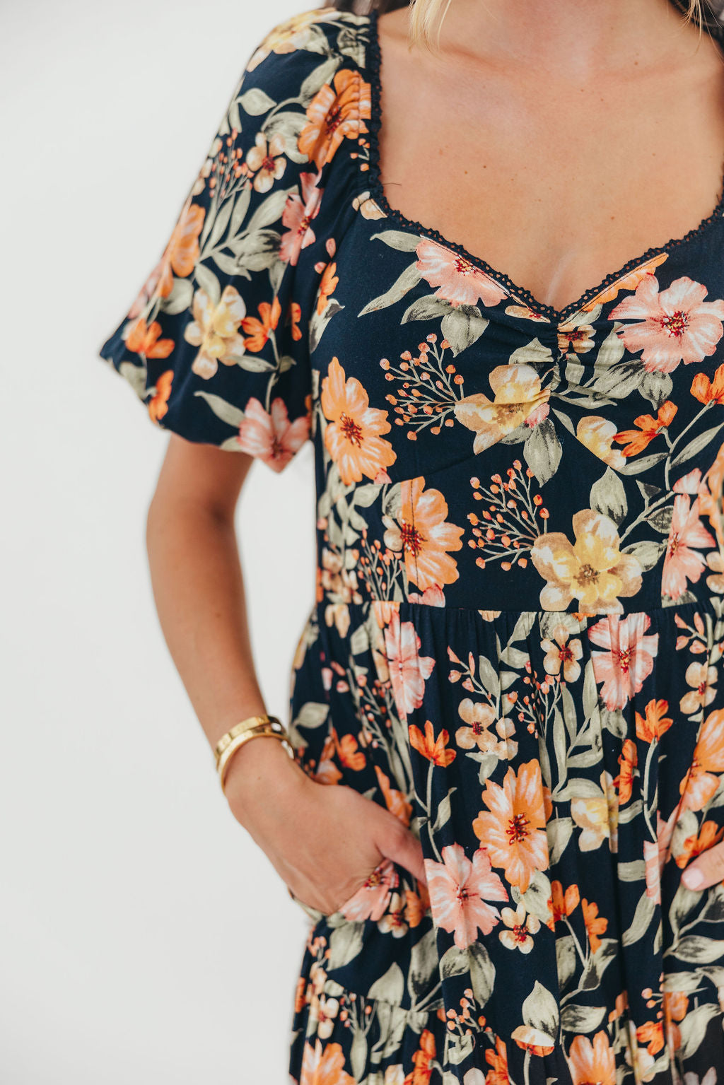Francine Maxi Dress in Midnight Floral