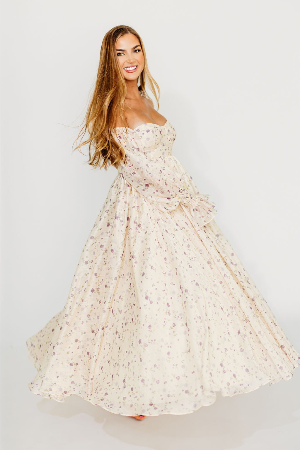 Dear Lily Maxi Dress in Lilac - Bump Friendly