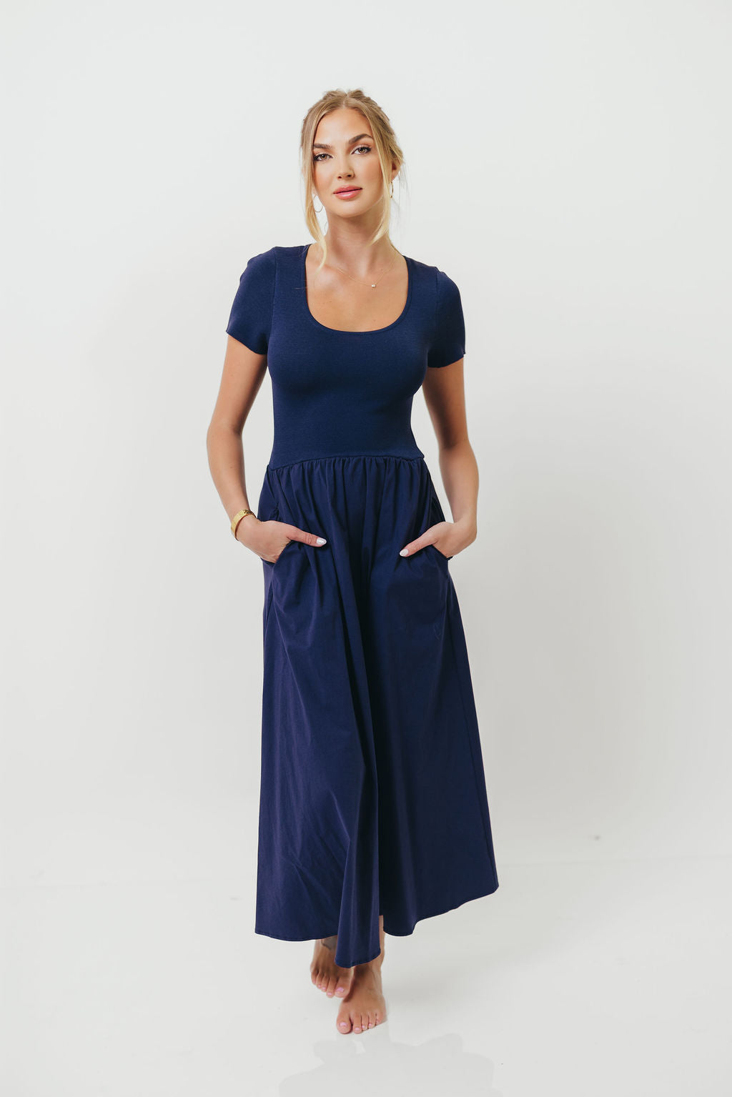 Lynette Maxi Dress in Navy