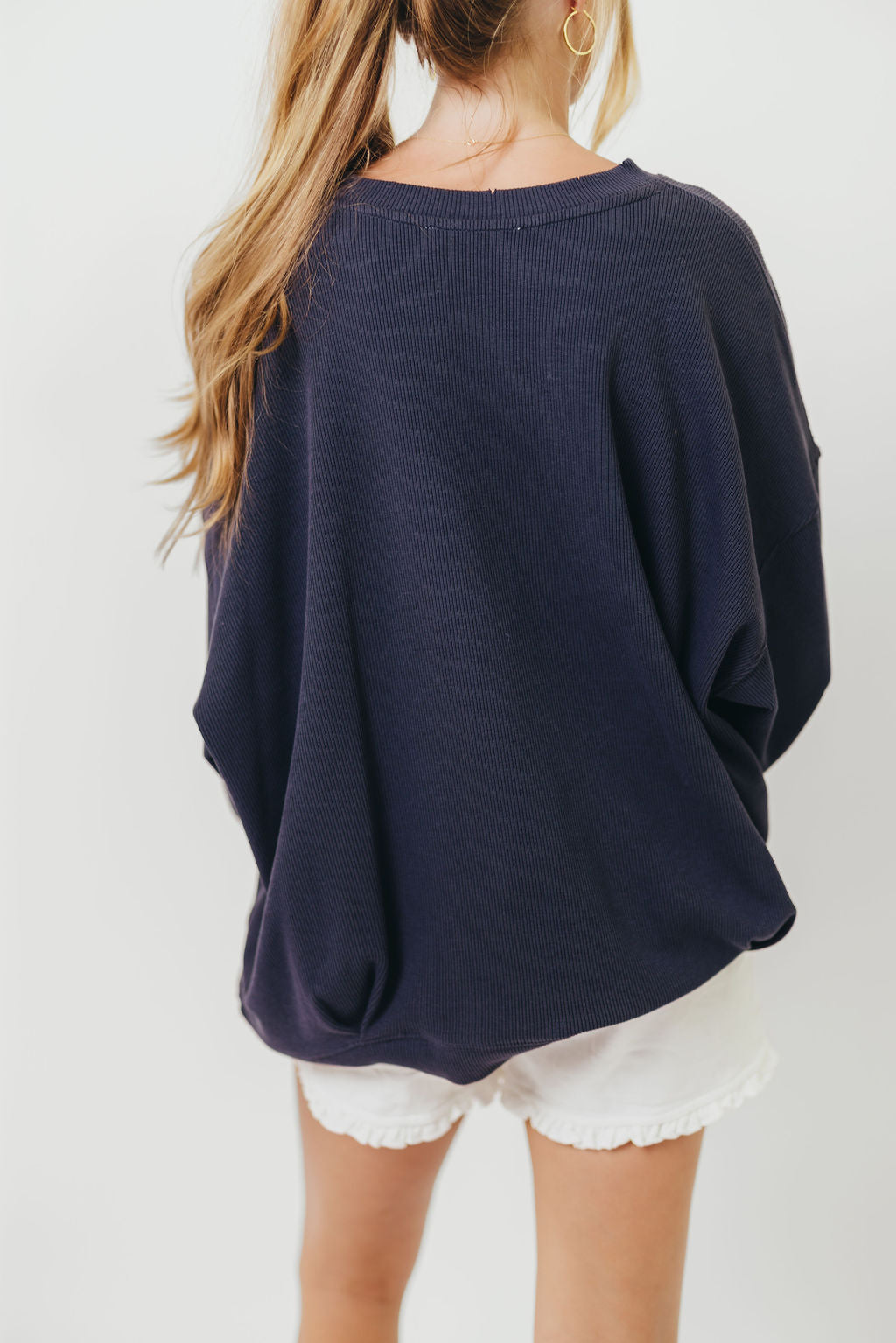 Around Town Crew Pullover in Dark Navy