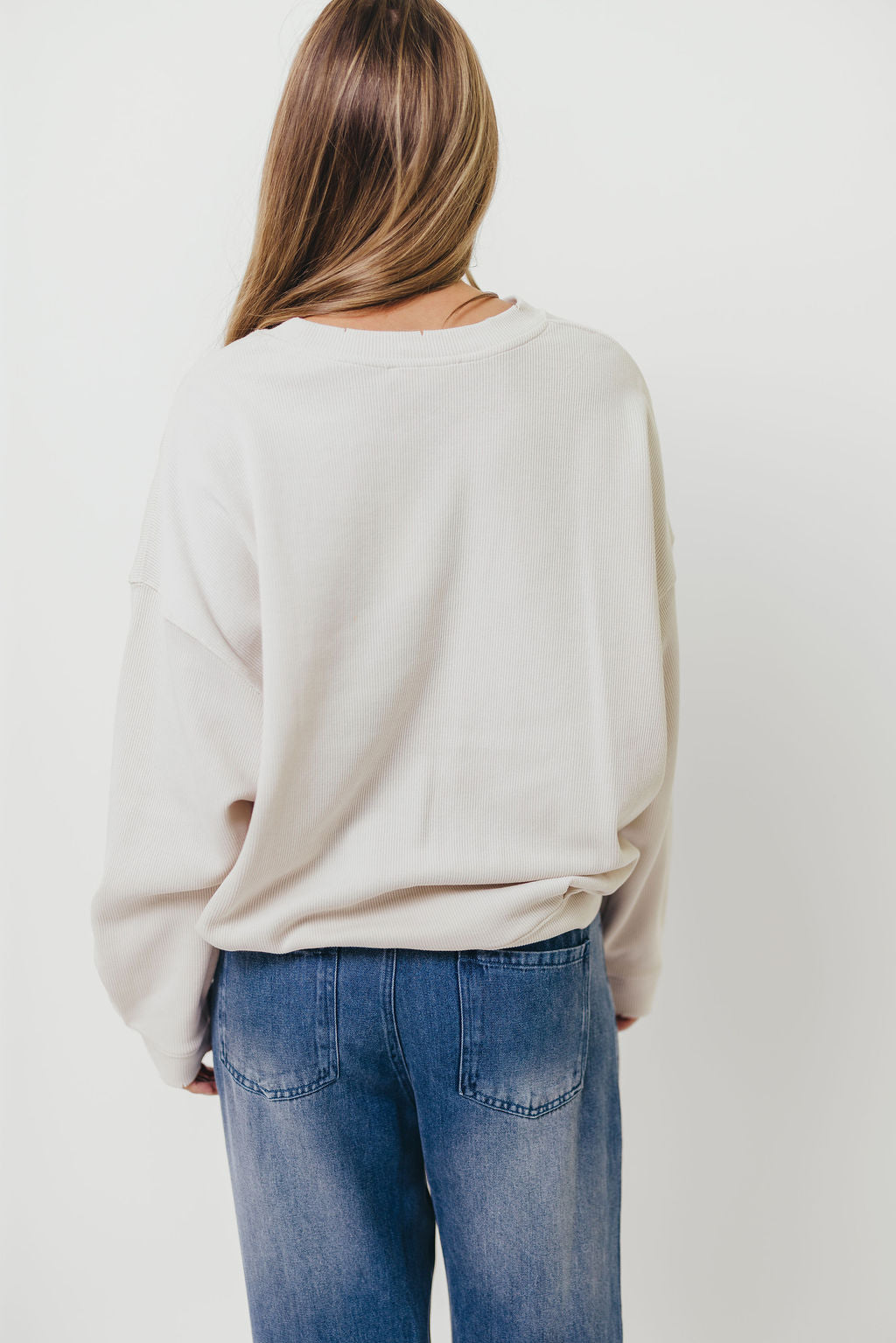 Around Town Crew Pullover in Clay