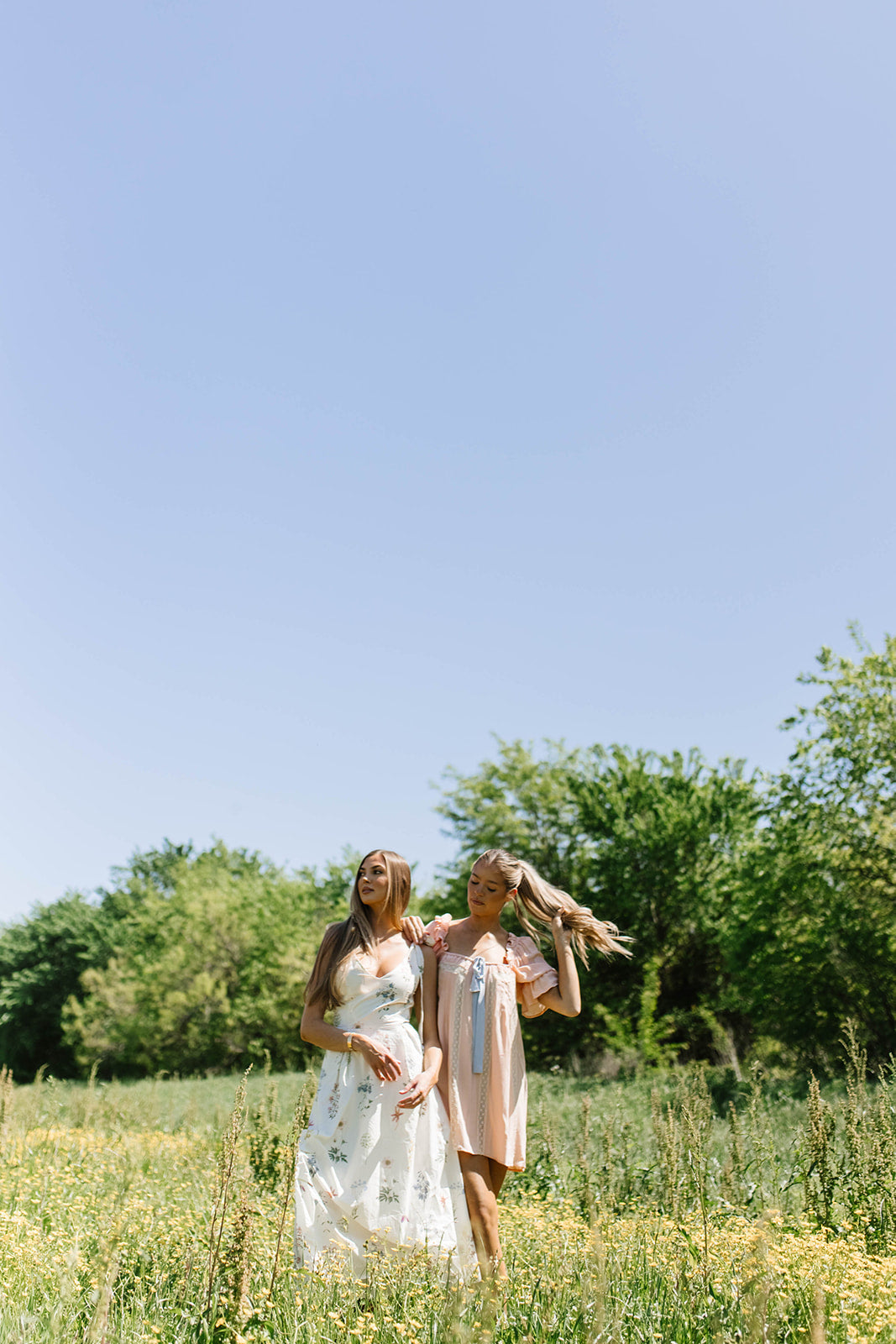 Fawna Floral Midi Dress in Cream