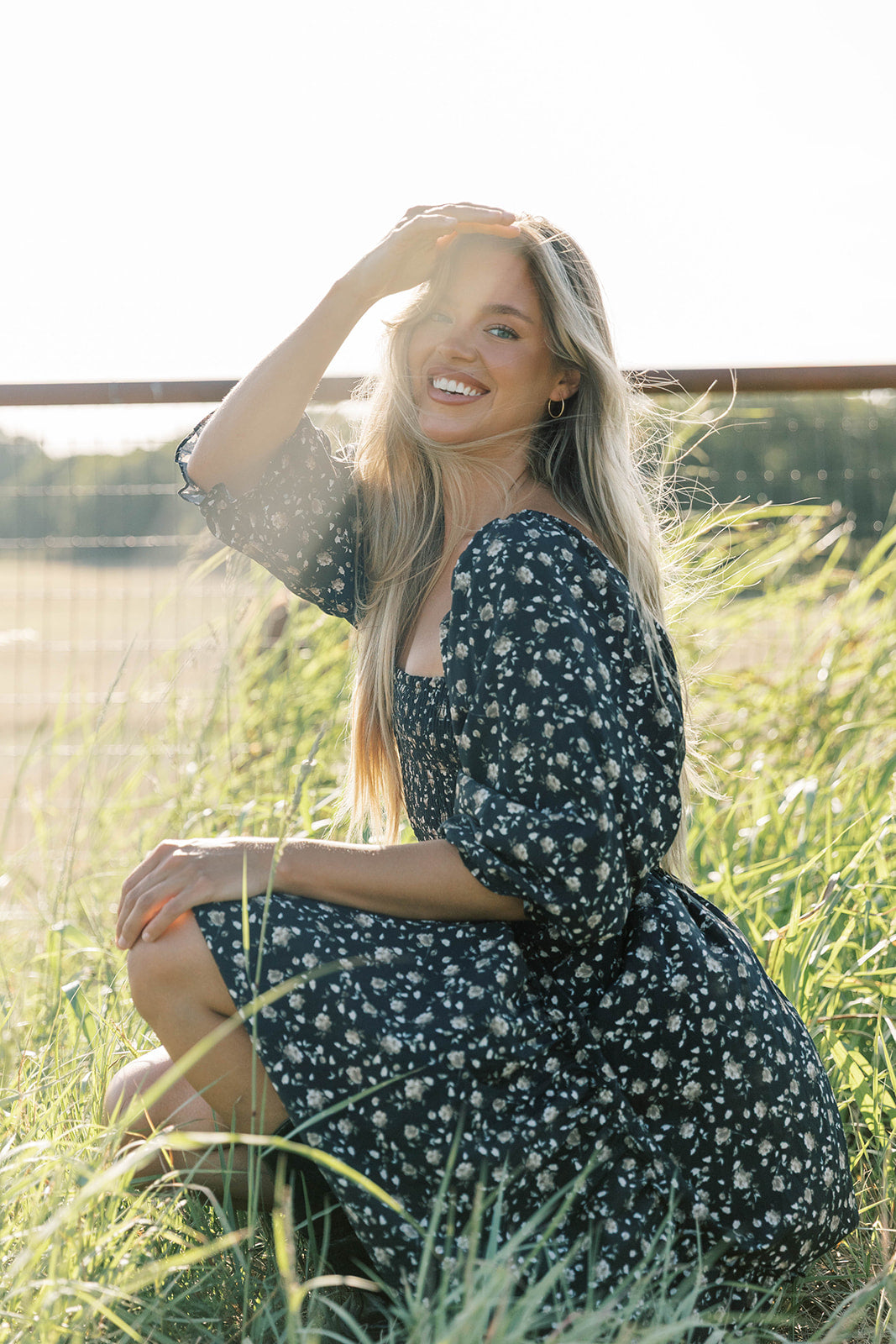 Felicia Midi Dress in Black